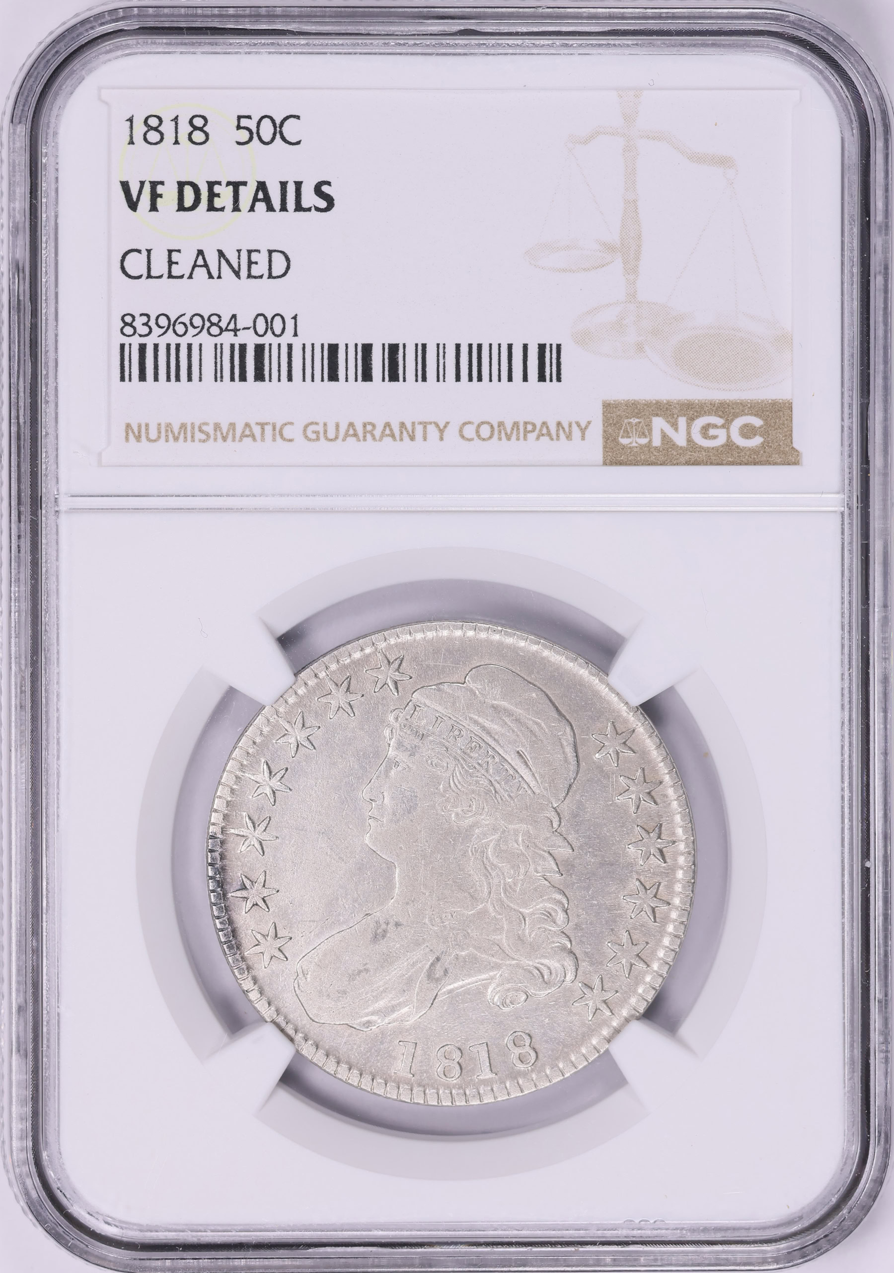 1818 Capped Bust Half Dollar NGC VF Details (Item 1968472 ...