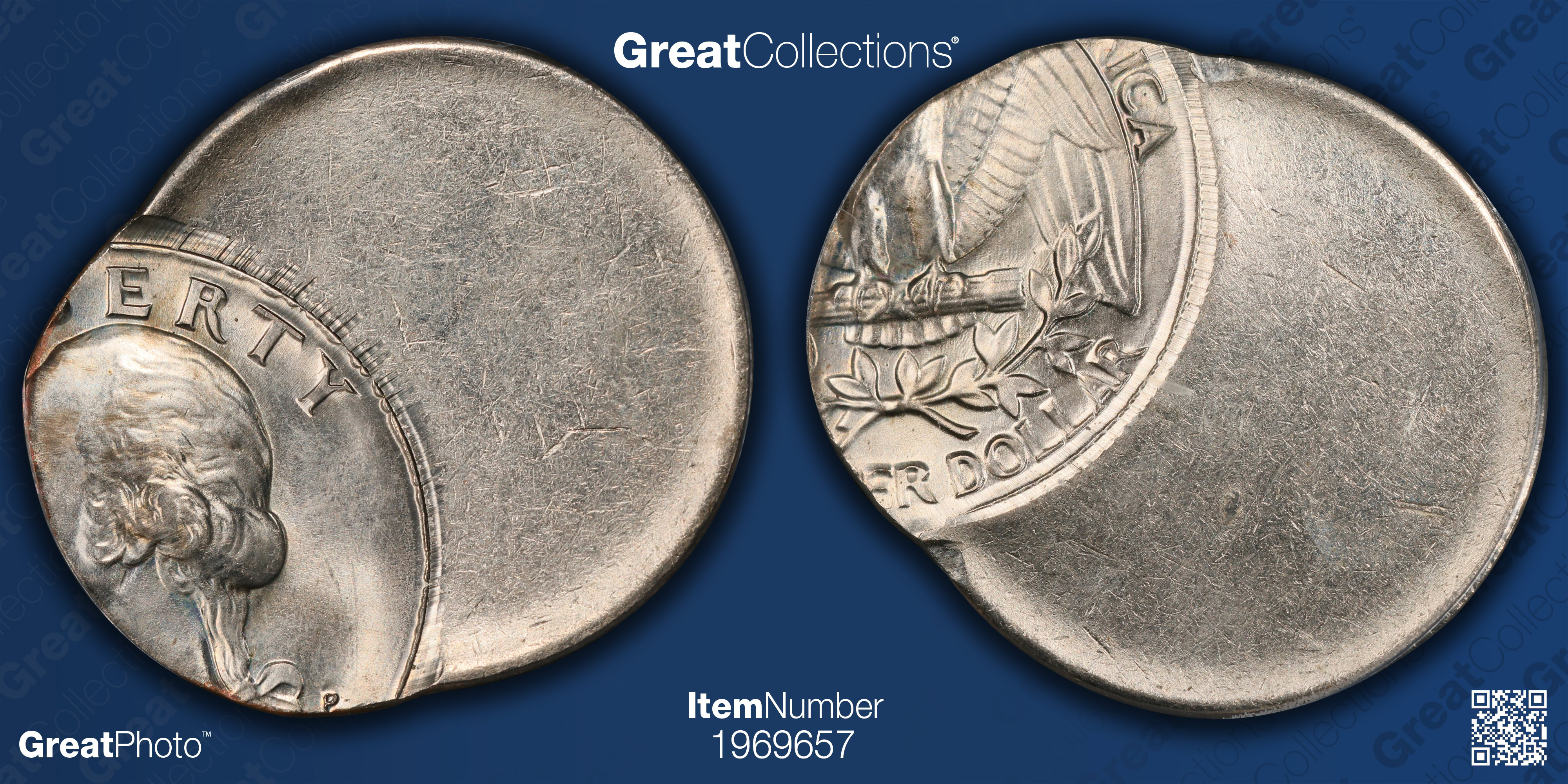 Mint Error (ND)-P 1965-98 Washington Quarter 70% Off-Center Clad ANACS ...