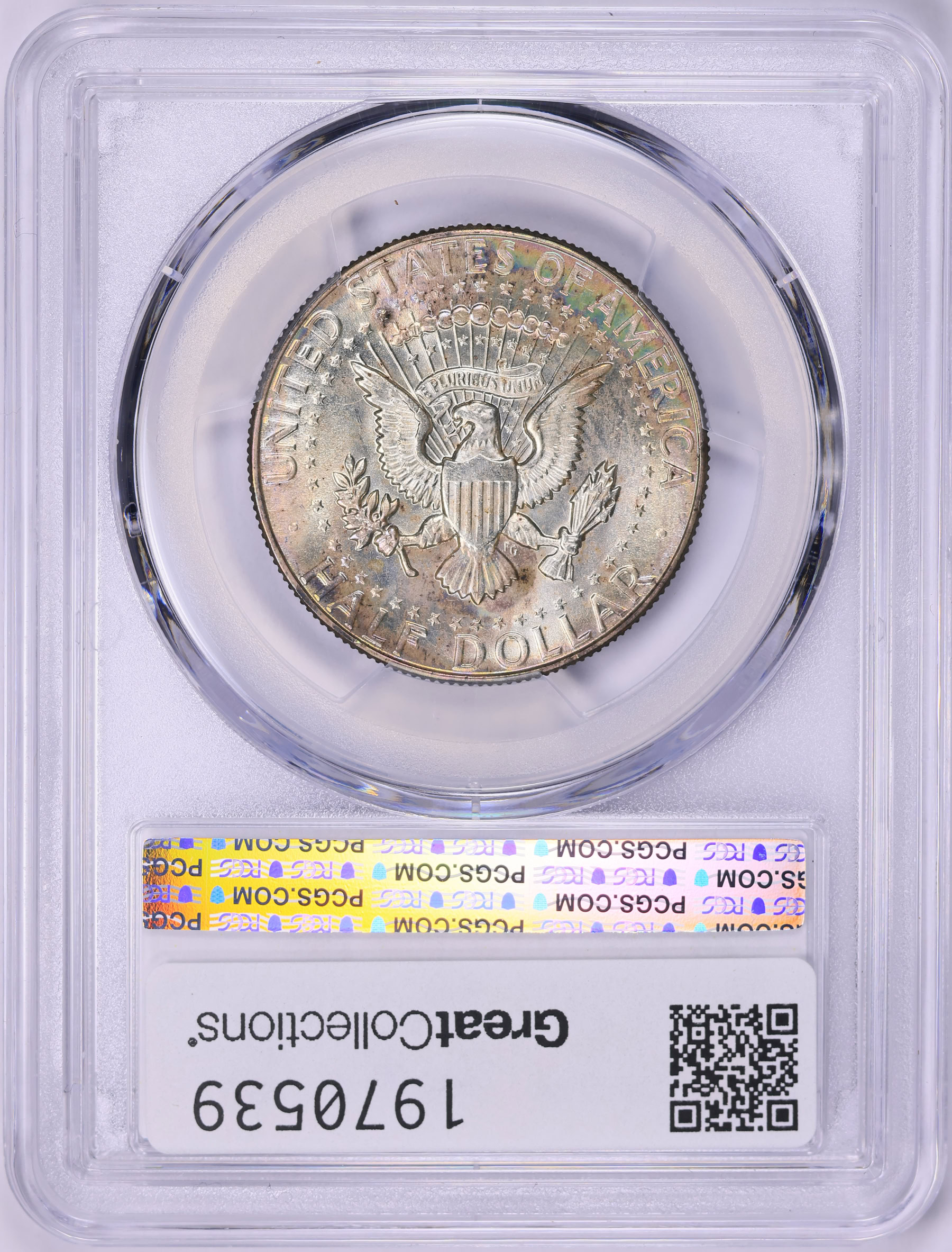 1966 Kennedy Half Dollar SMS PCGS SP-65 (Toned) (Item 1970539