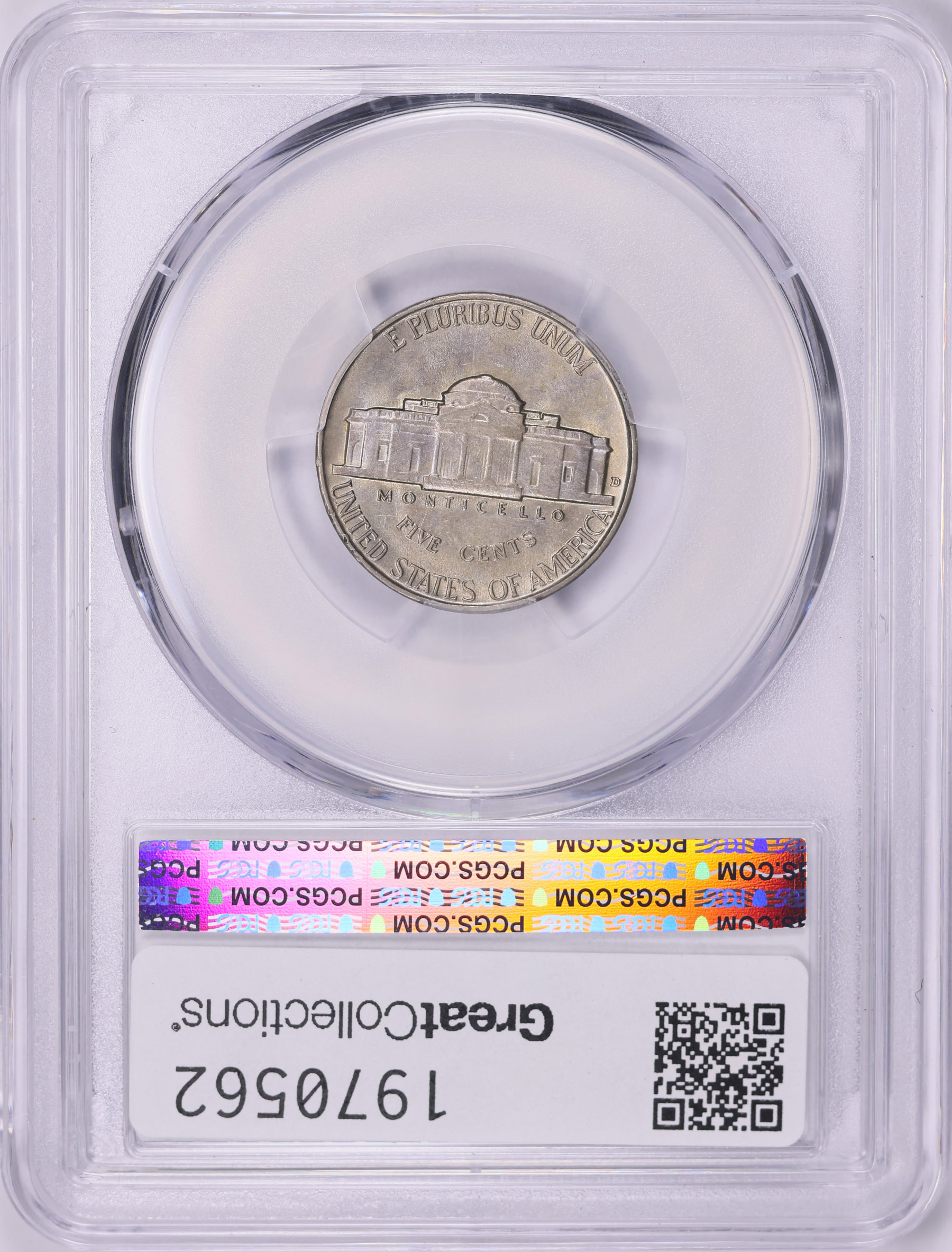 1939-D Jefferson Nickel Reverse of 1940 PCGS AU-55 (Toned) (Item