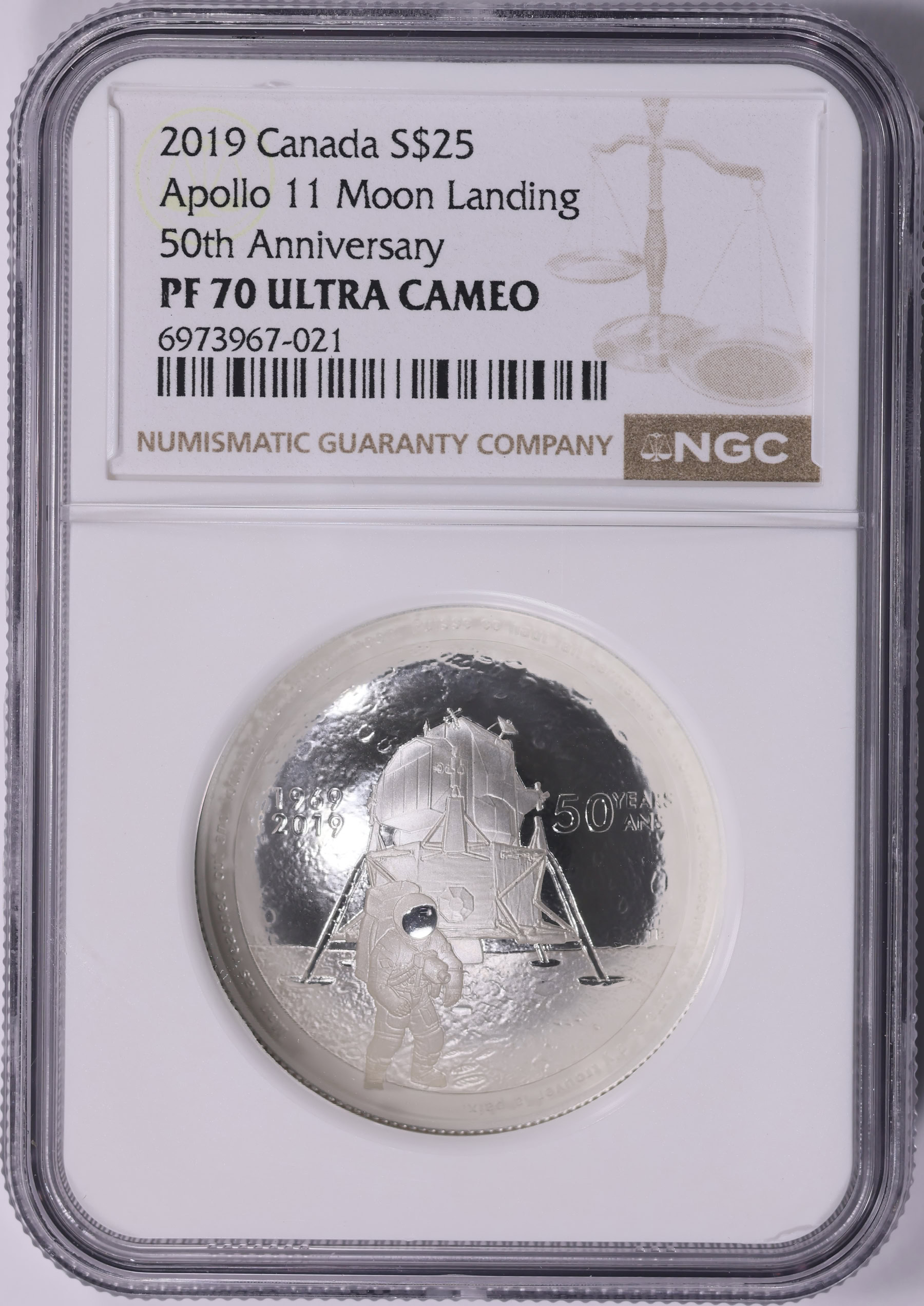 Canada 2019 Silver $25 Apollo 11 Moon Landing 50th Anniversary KM-2851 ...