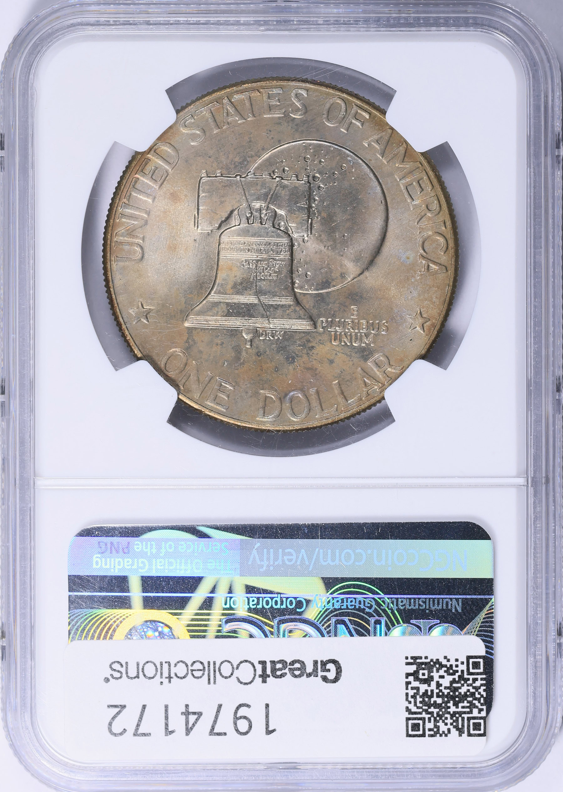 1976-D Eisenhower Dollar Type 2 NGC MS-67 (Toned) (Item 1974172