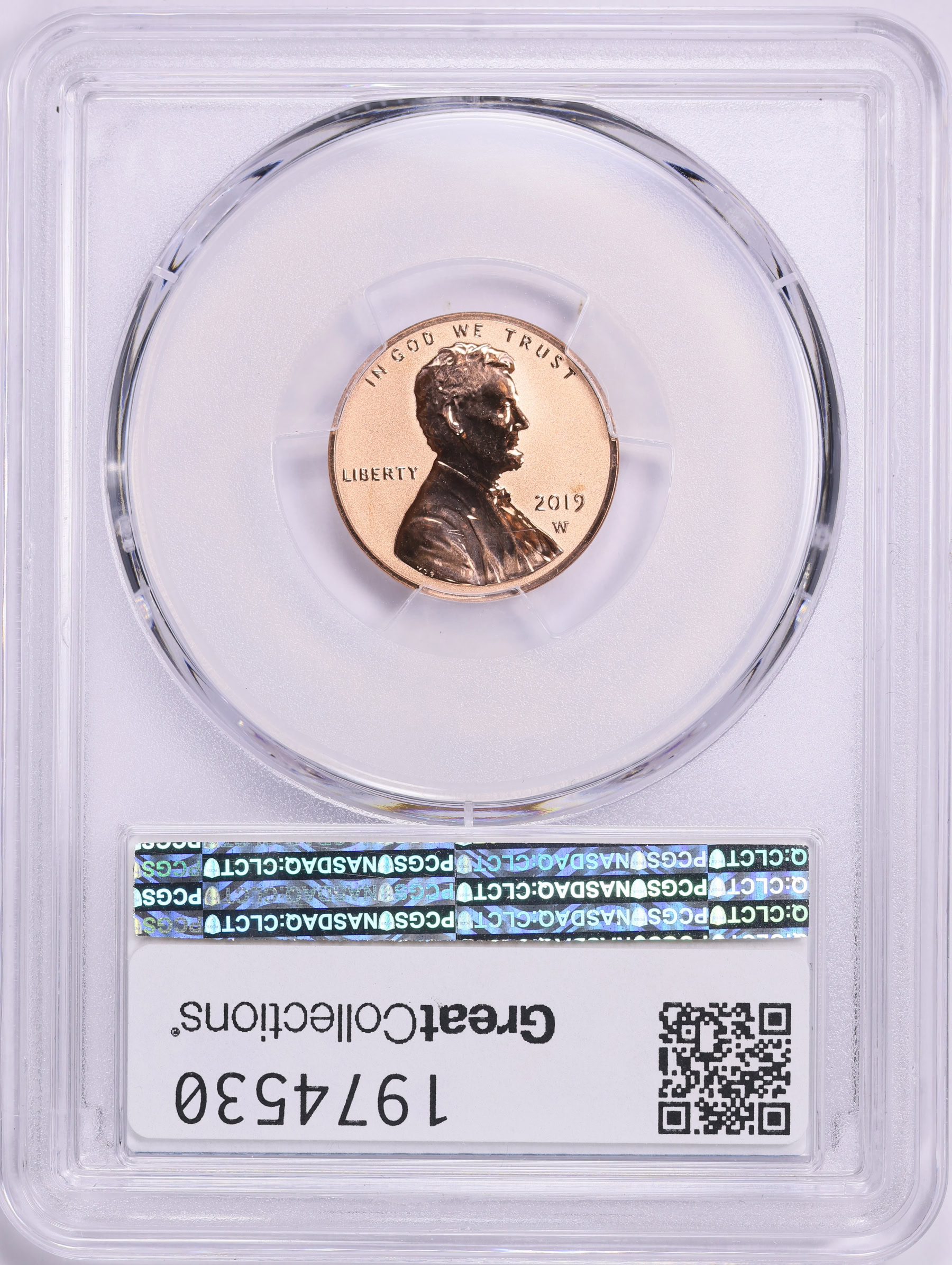2019-W Lincoln Cent Shield Reverse Proof PCGS Proof-69 RD (Item 1974530 ...