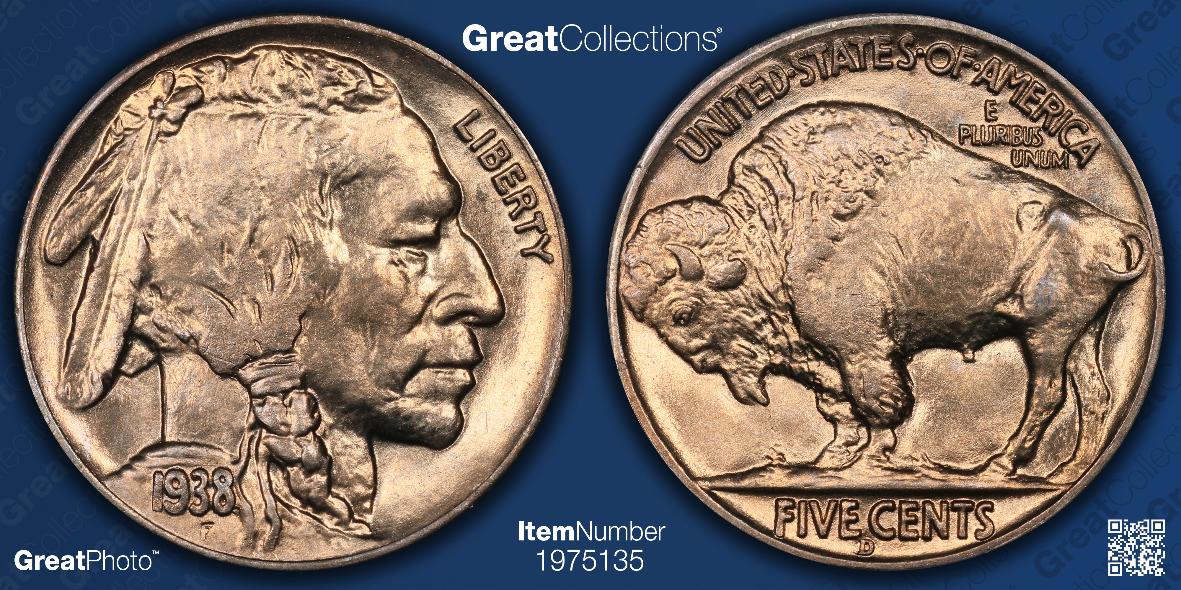 1938-D Buffalo Nickel PCGS MS-66 (CAC Green) OGH (1st Gen) (Item