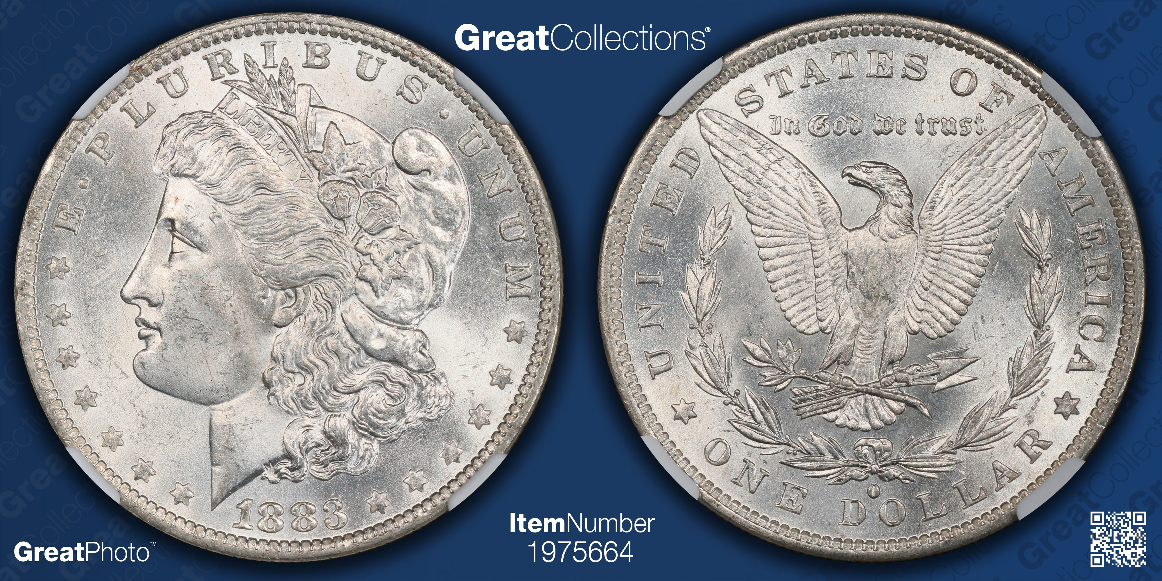 1883-O Morgan Silver Dollar NGC MS-63 (Item 1975664