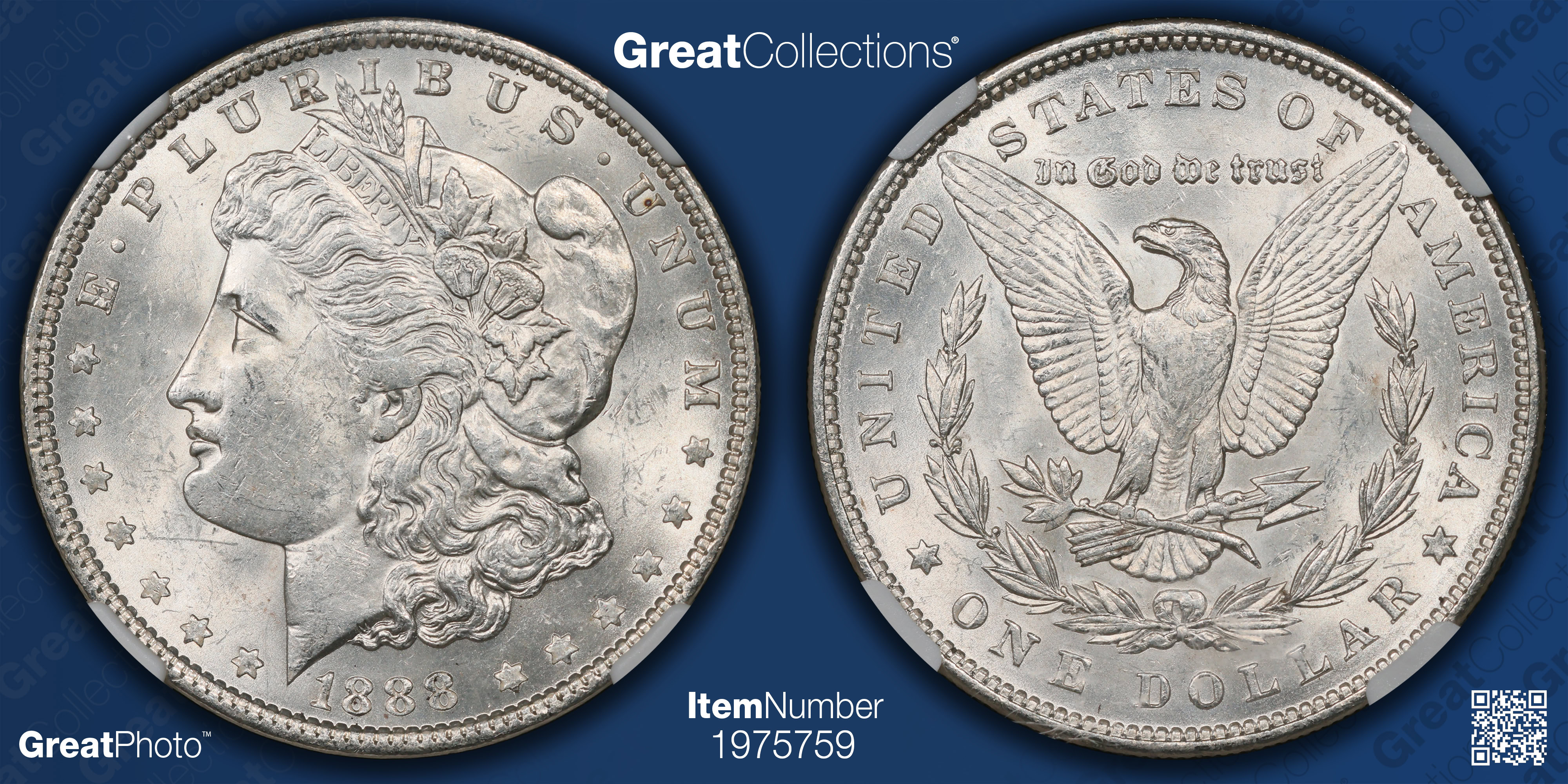 1888 Morgan Silver Dollar DDR Die Gouges VAM-7A *Hot 50* NGC MS-62