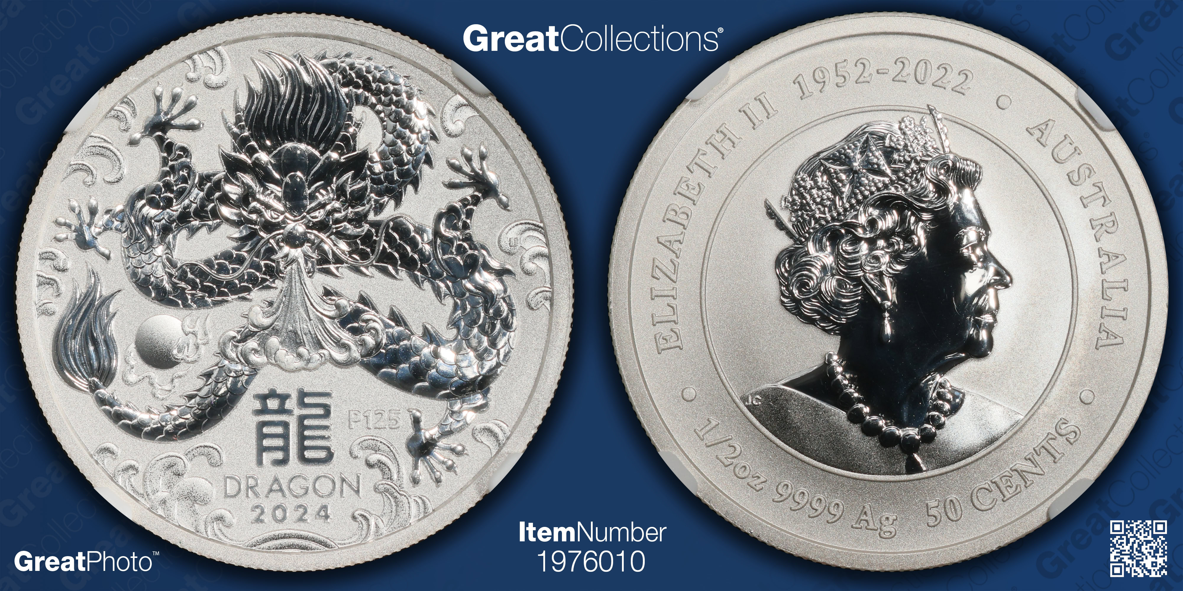 Australia 2024-P125 Silver 50 Cents Lunar Series, Year of the