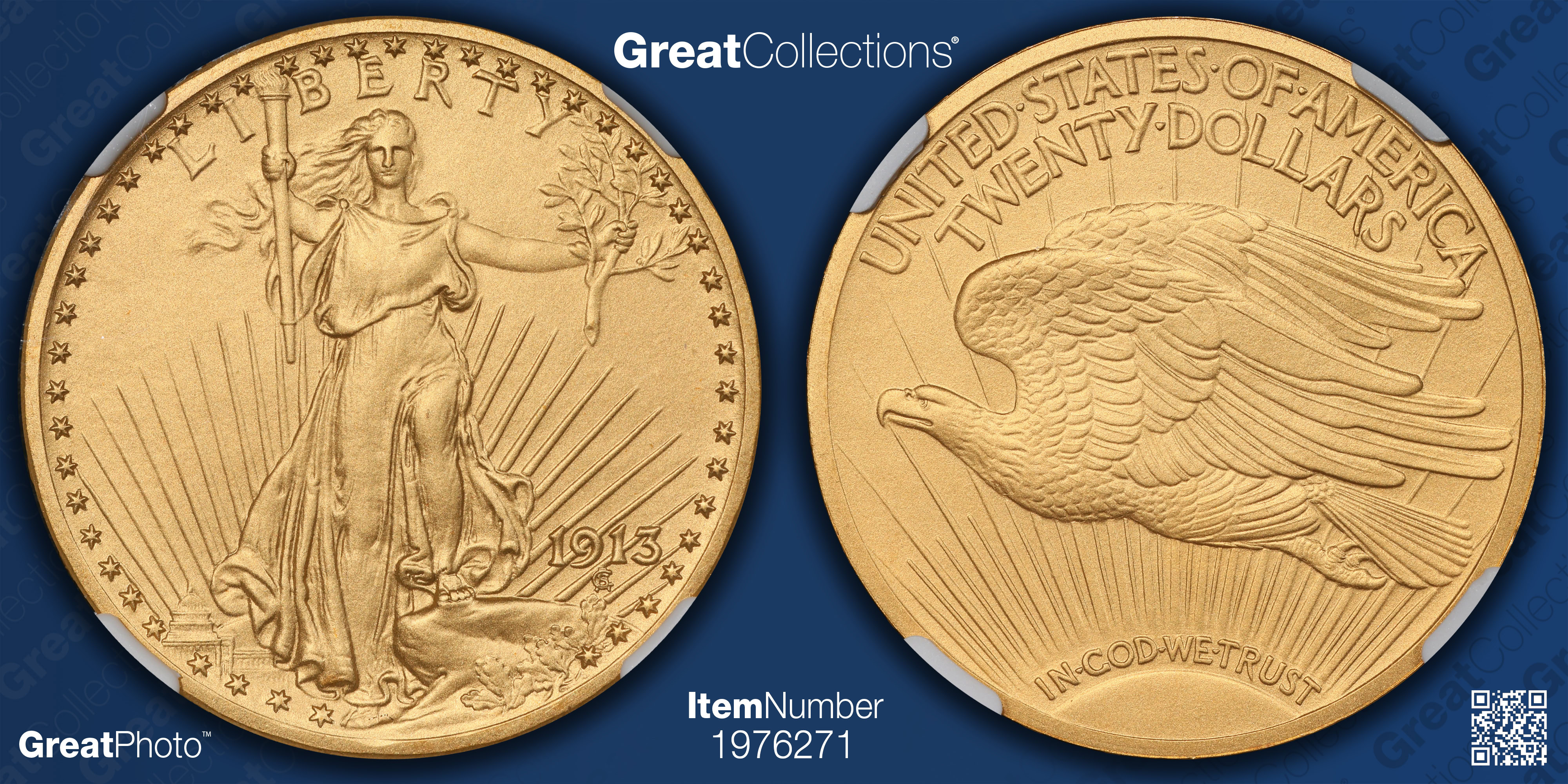 1913 Saint-Gaudens Gold Double Eagle NGC Proof-67 (Item 1976271