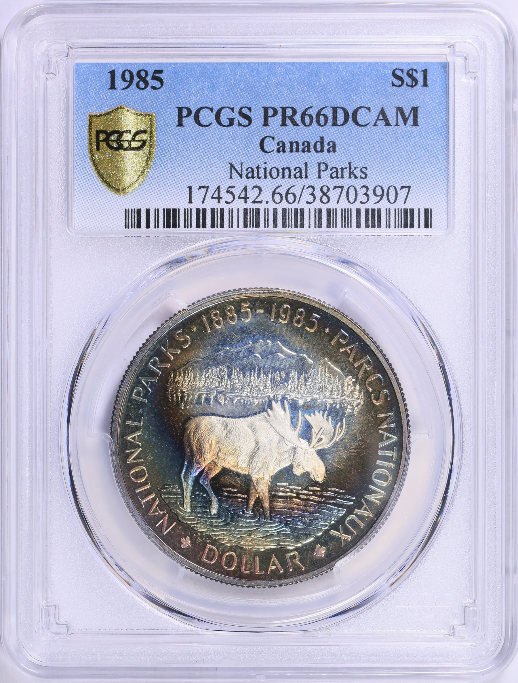 Canada 1985 Silver Dollar National Parks KM-143 PCGS Proof-66 DCAM