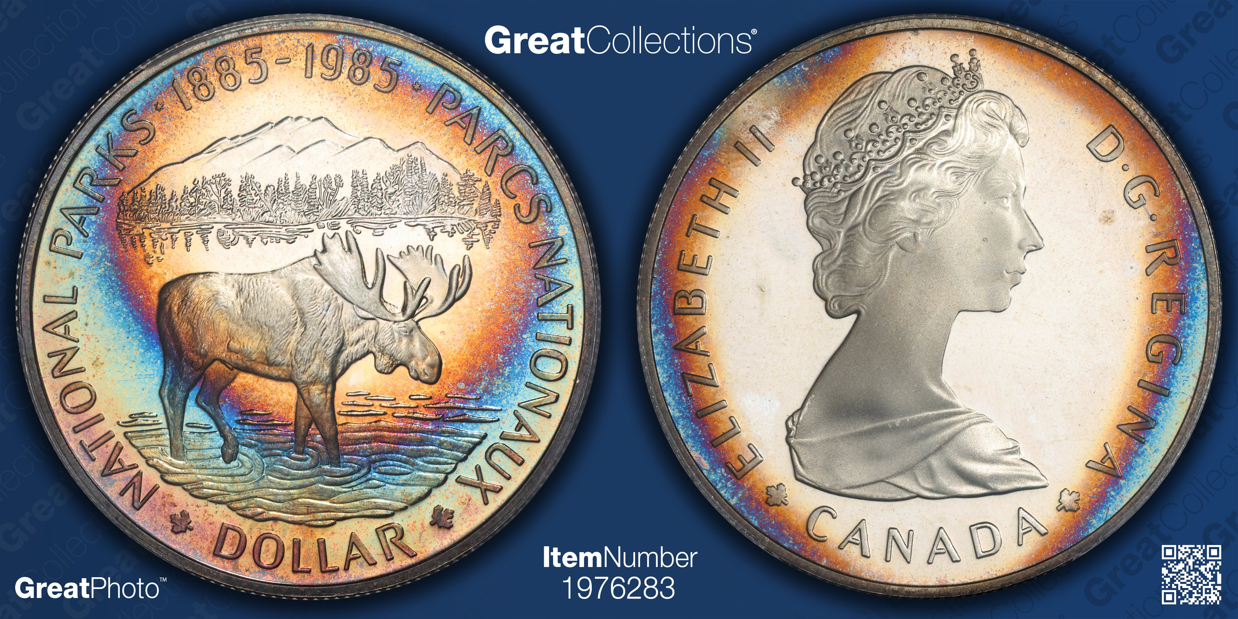 Canada 1985 Silver Dollar National Parks KM-143 PCGS Proof-66 DCAM