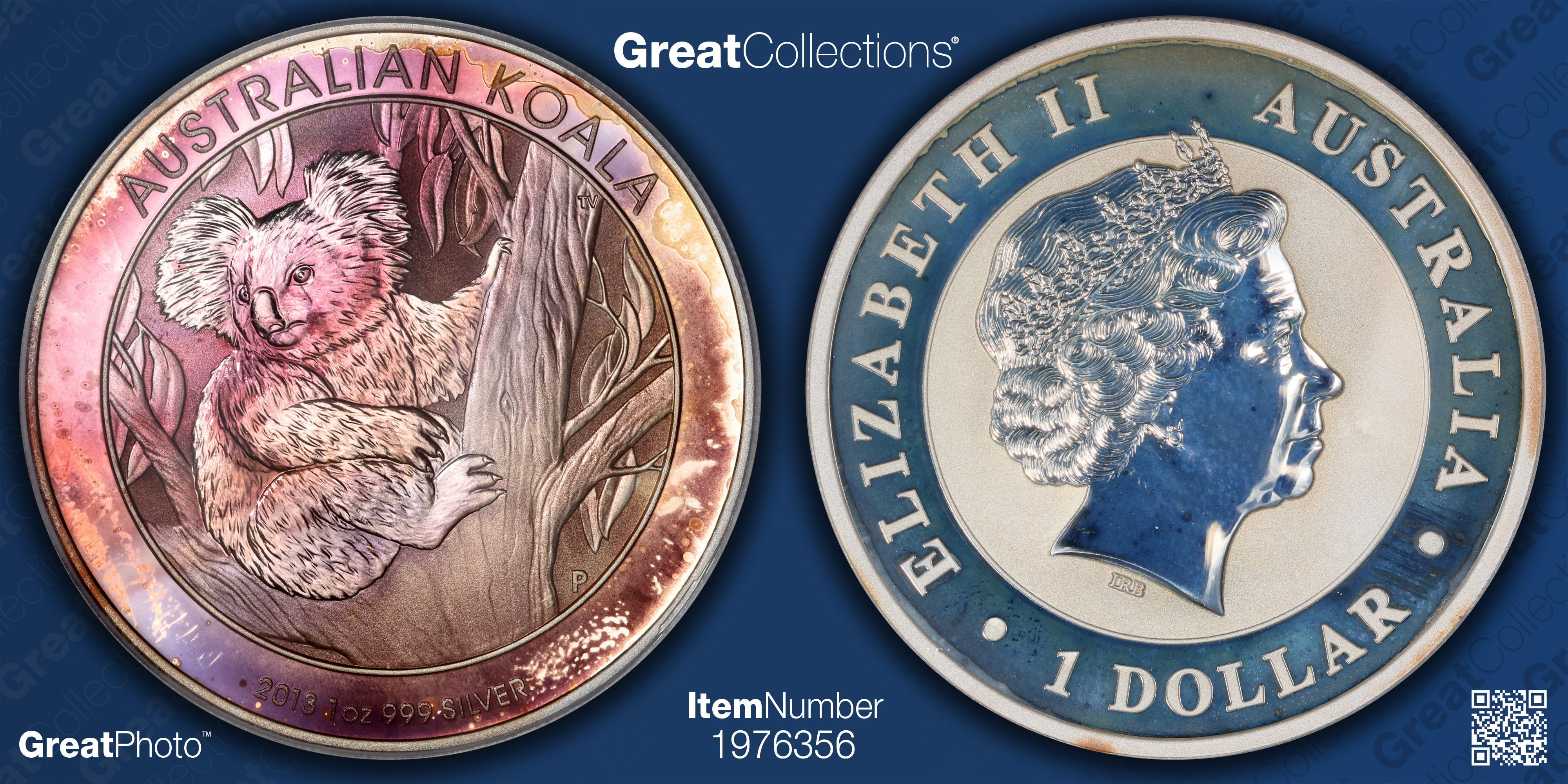 Australia 2013-P Silver Dollar Koala KM-1979 First Strike PCGS MS