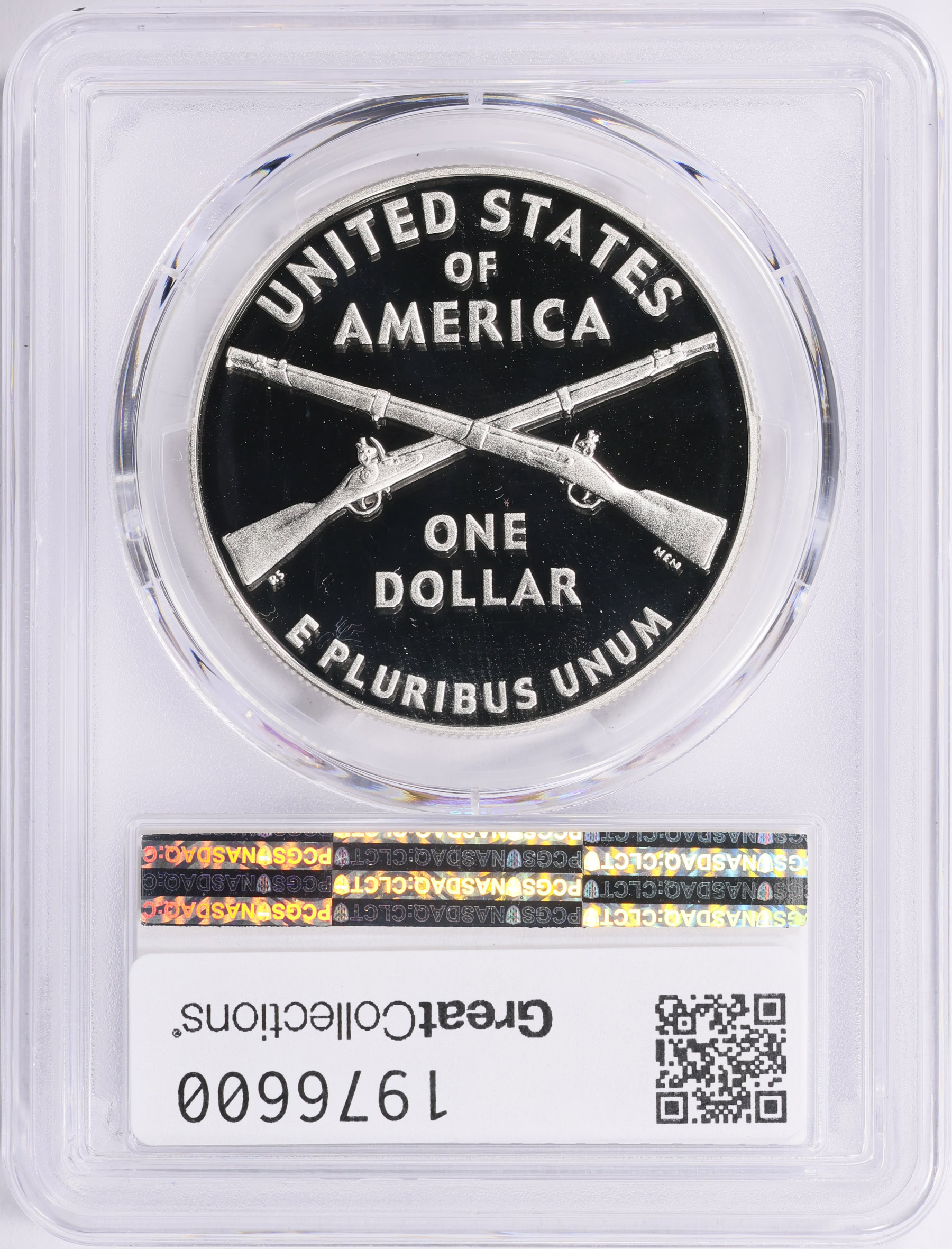 2012-W Infantry Silver Dollar PCGS Proof-70 DCAM (Item 1976600