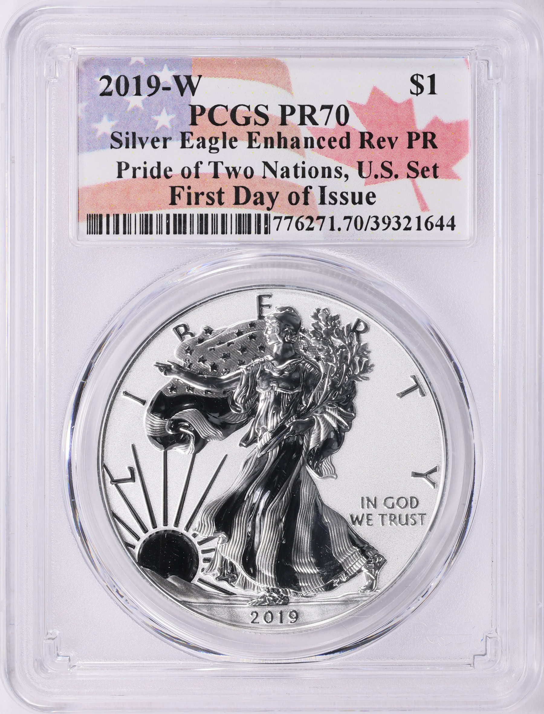 2019-W $1 Silver Eagle Enhanced Reverse Proof (From the Pride of