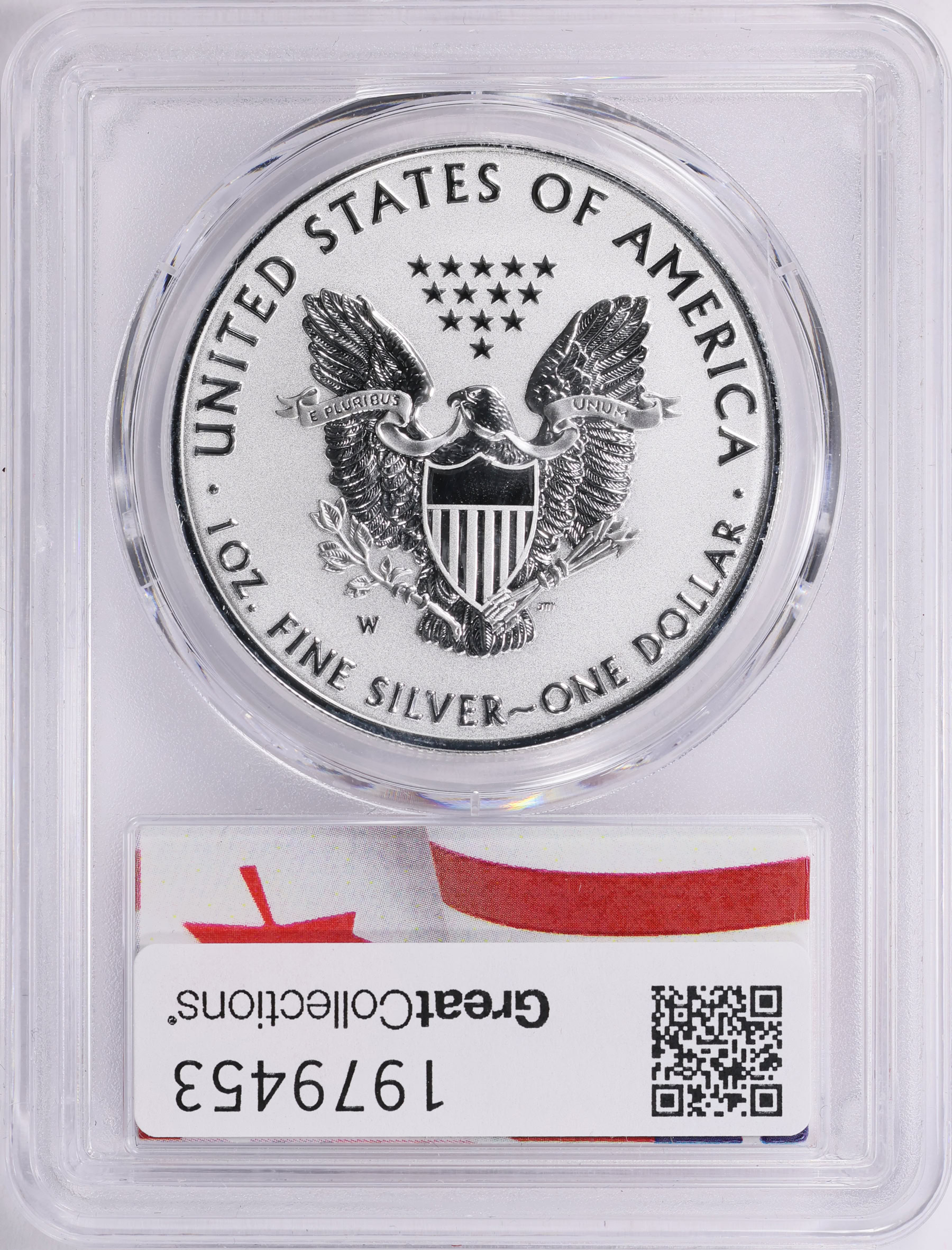 2019-W $1 Silver Eagle Enhanced Reverse Proof (From the Pride of