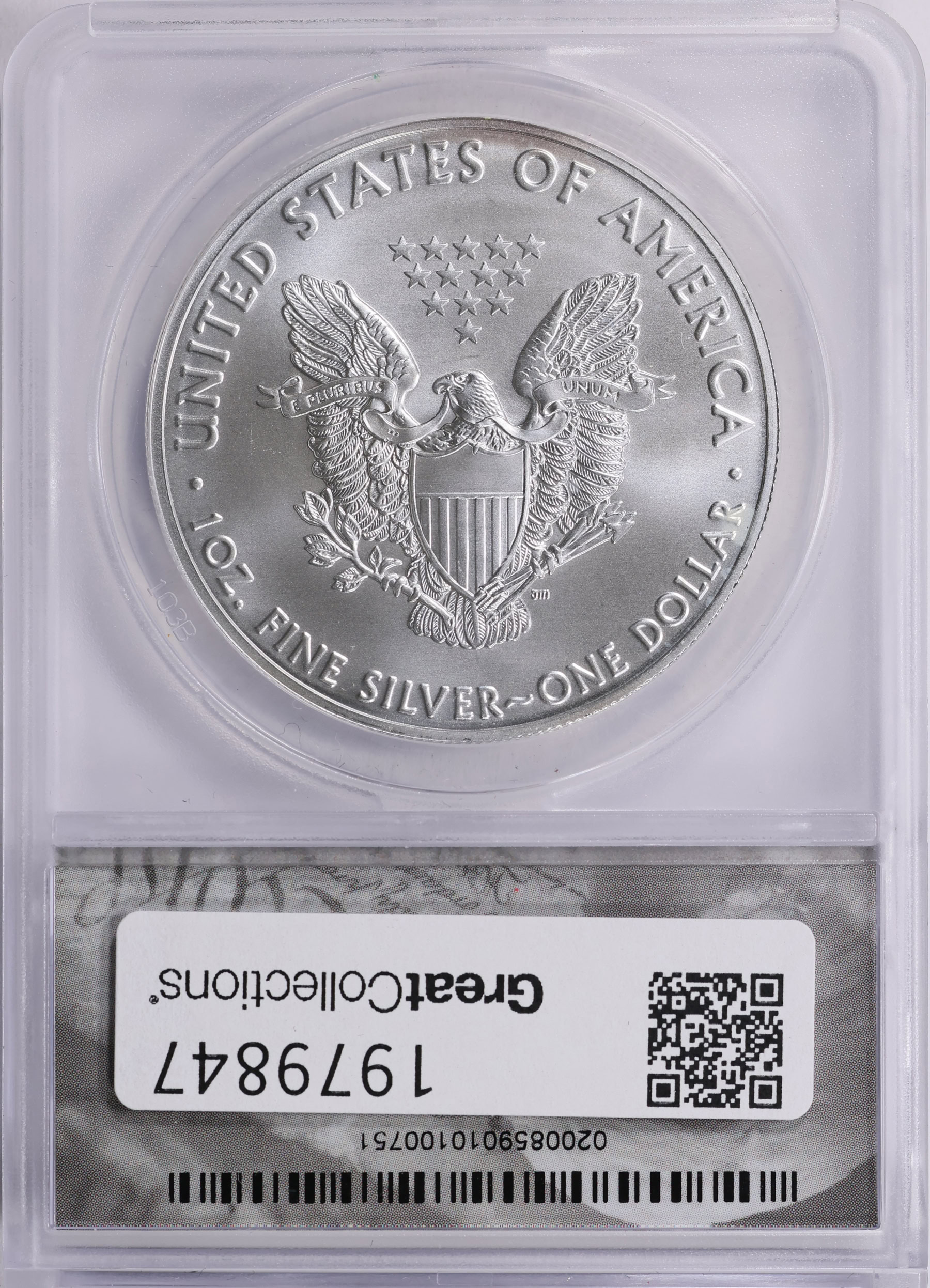 2021-(S) $1 Silver Eagle Struck at San Francisco Emergency