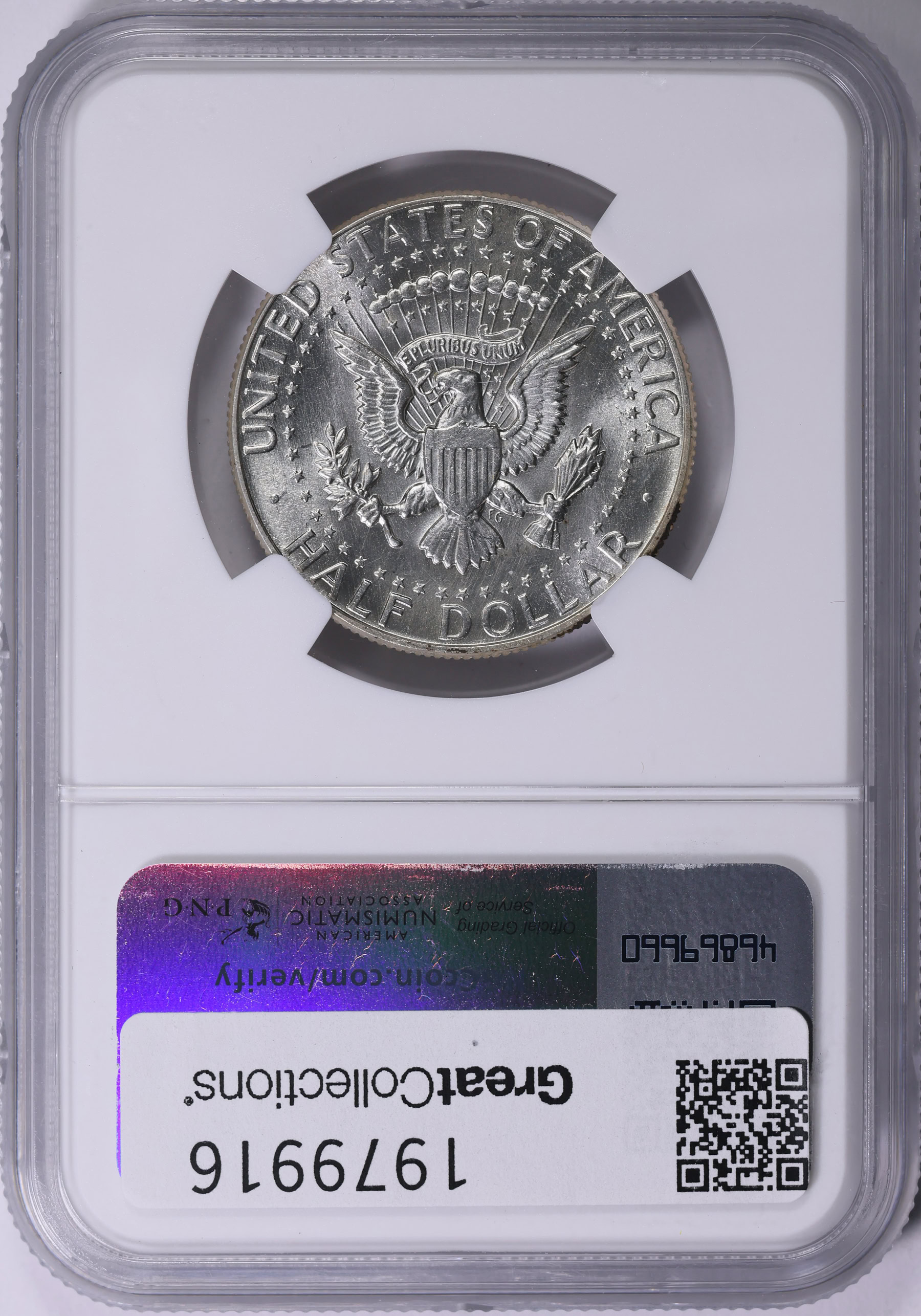 1967 Kennedy Half Dollar Doubled Die Obverse FS-102 NGC AU-58