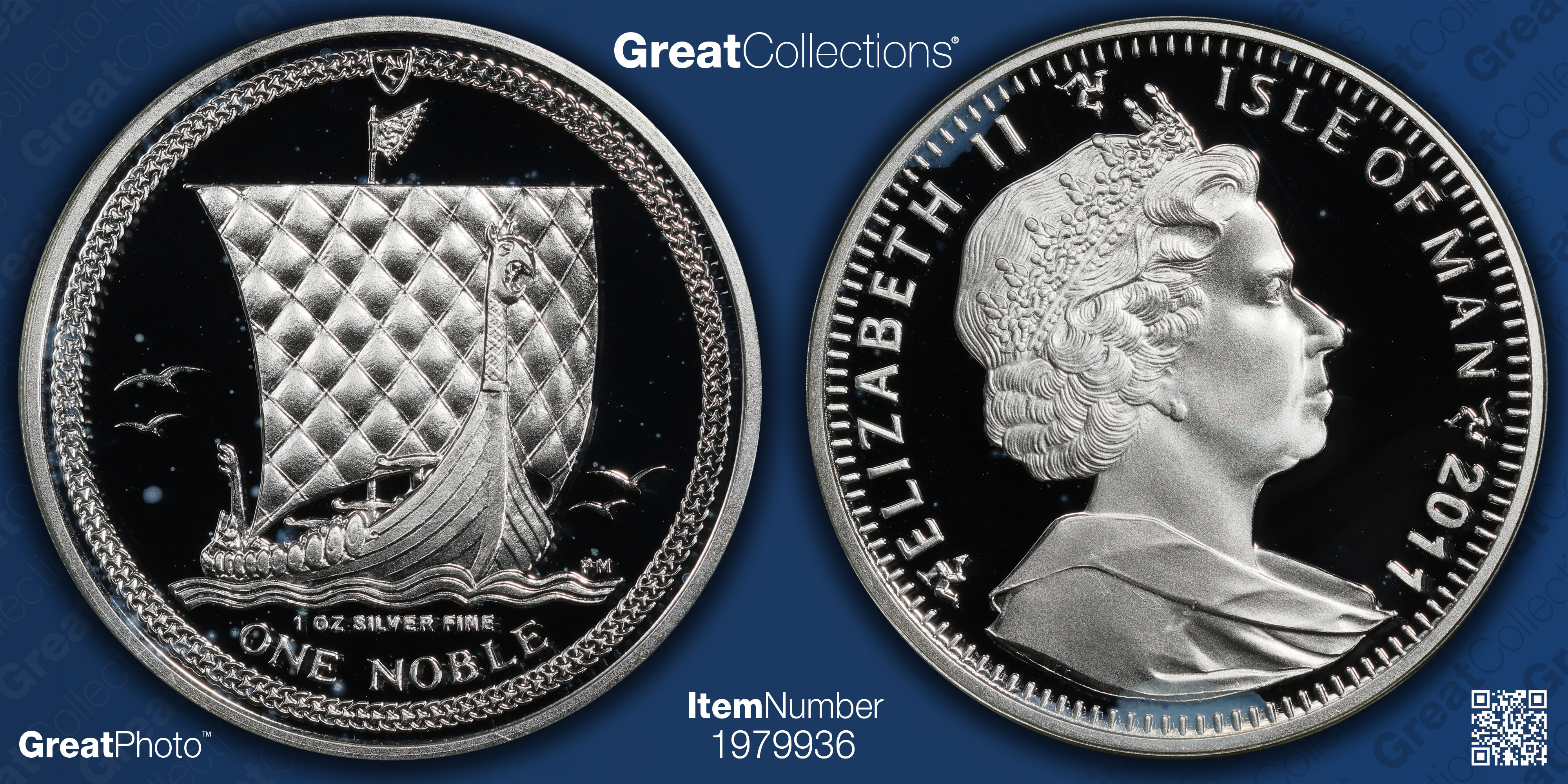 Isle of Man 2011 Silver Noble First Strike PCGS Proof-70 DCAM