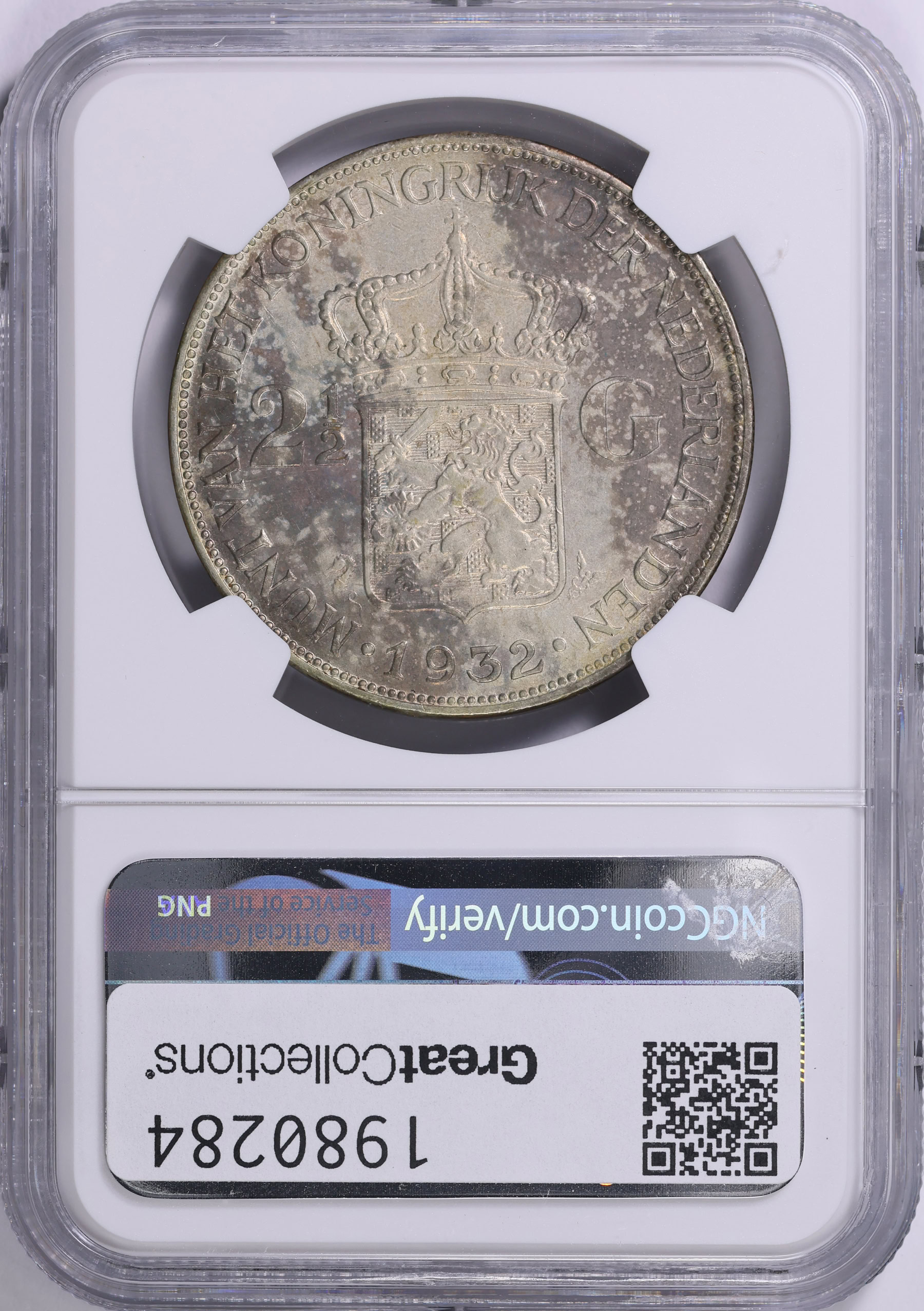稀少　1932年 英　銀婚式記念 銀メダル 31mm NGC鑑定 ☆土終【NGC UNC D 超希少品】1932 イギリス 銀メダル 結婚記念祝典 未