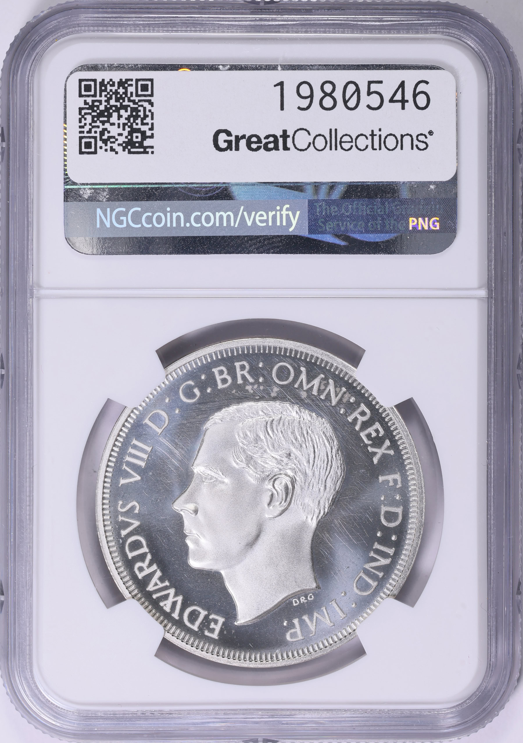 Cyprus 1937 (2000) Silver 45 Piastres Edward VIII Fantasy KM-XM15