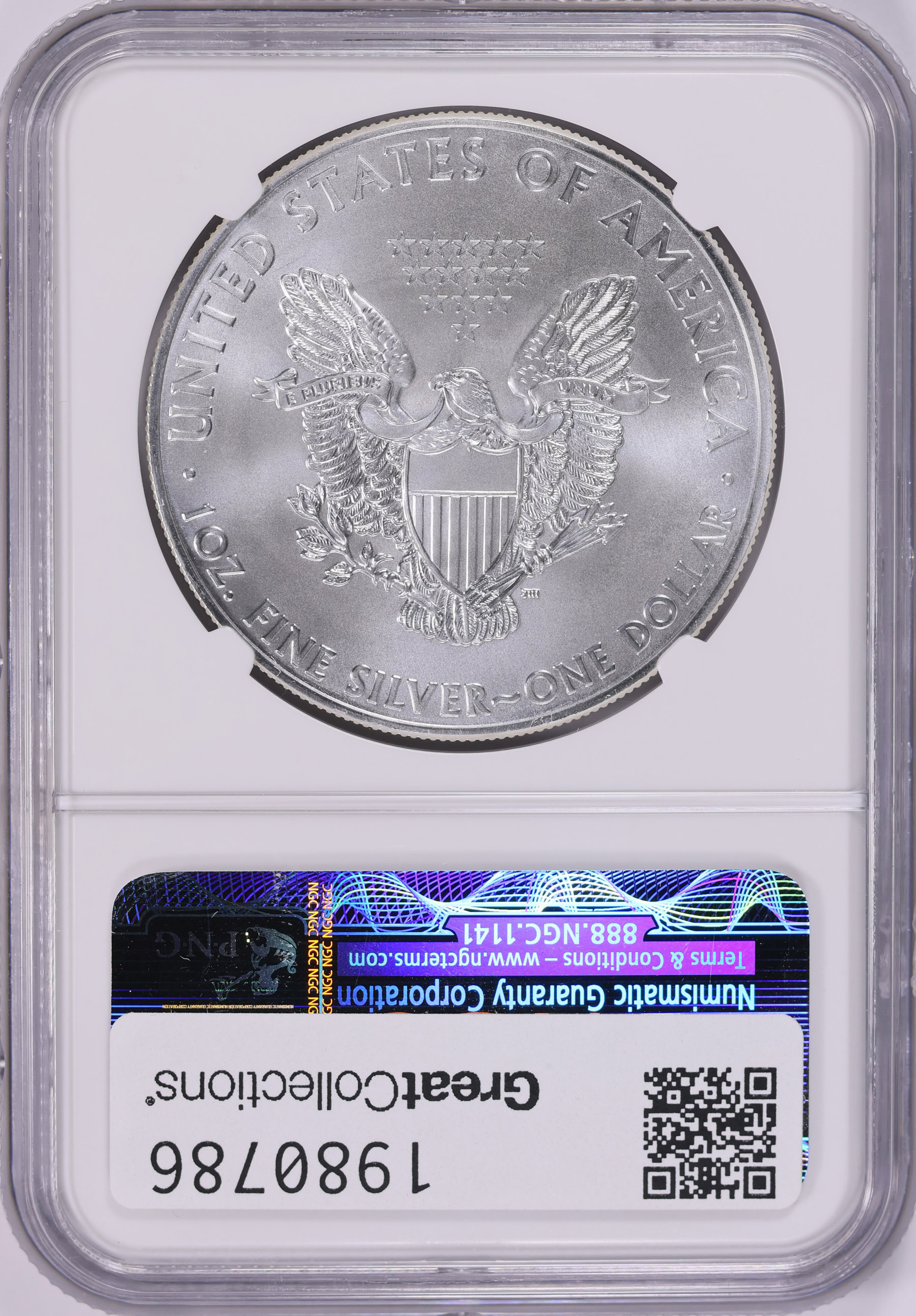2011 $1 Silver Eagle Early Releases NGC MS-70 (Item 1980786