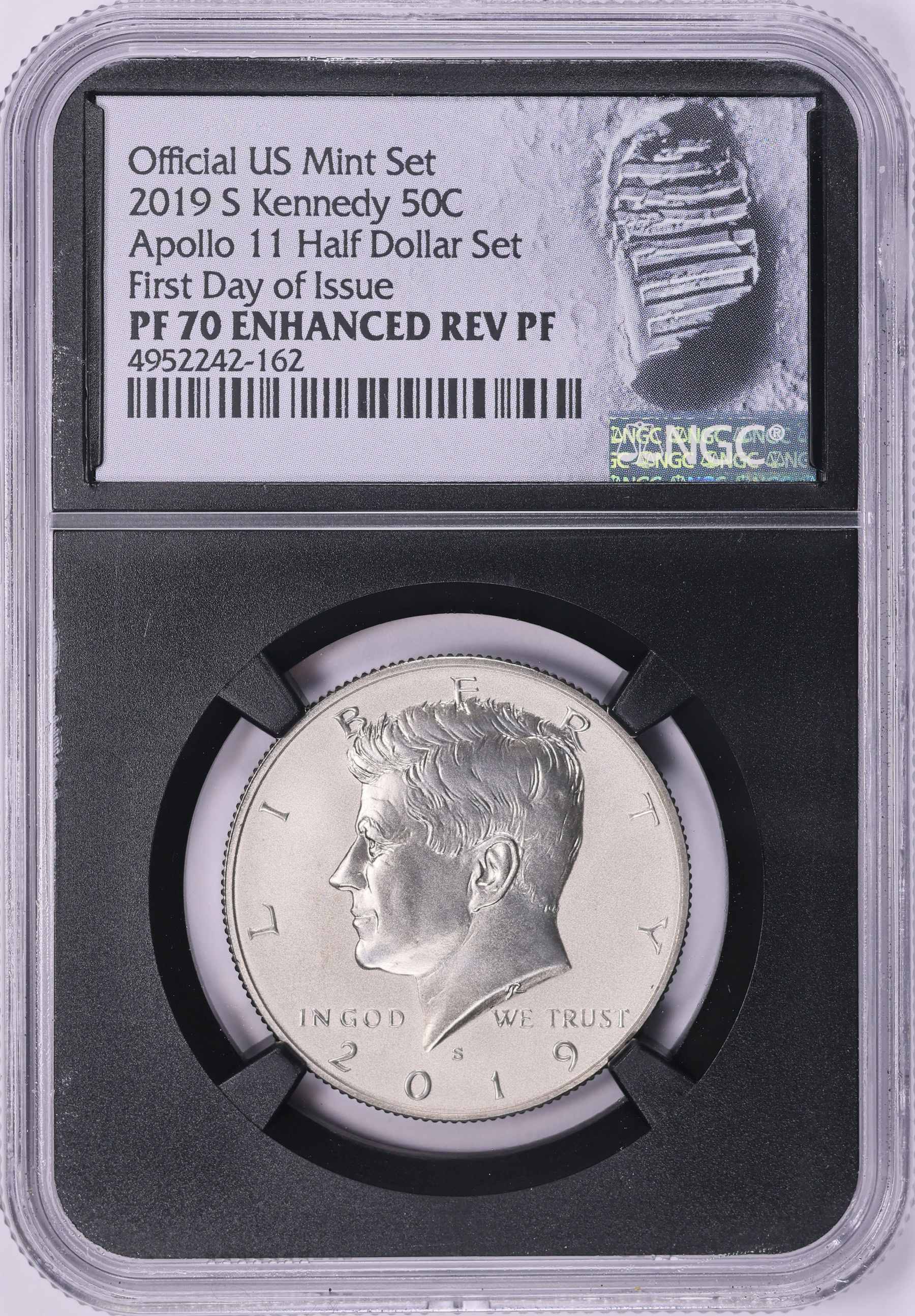 2019-S Kennedy Half Dollar Enhanced Reverse Proof (From the Apollo