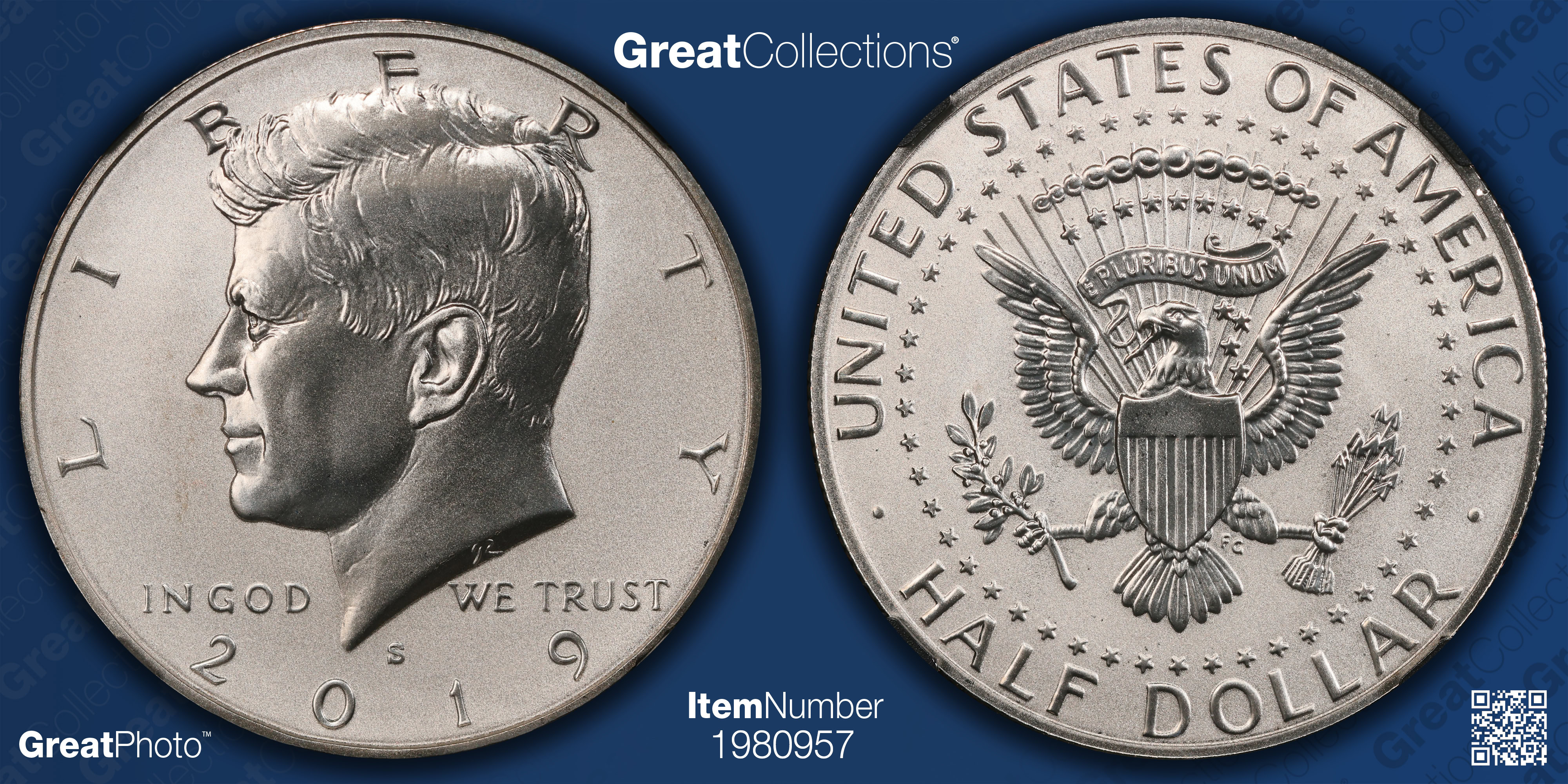 2019-S Kennedy Half Dollar Enhanced Reverse Proof (From the Apollo