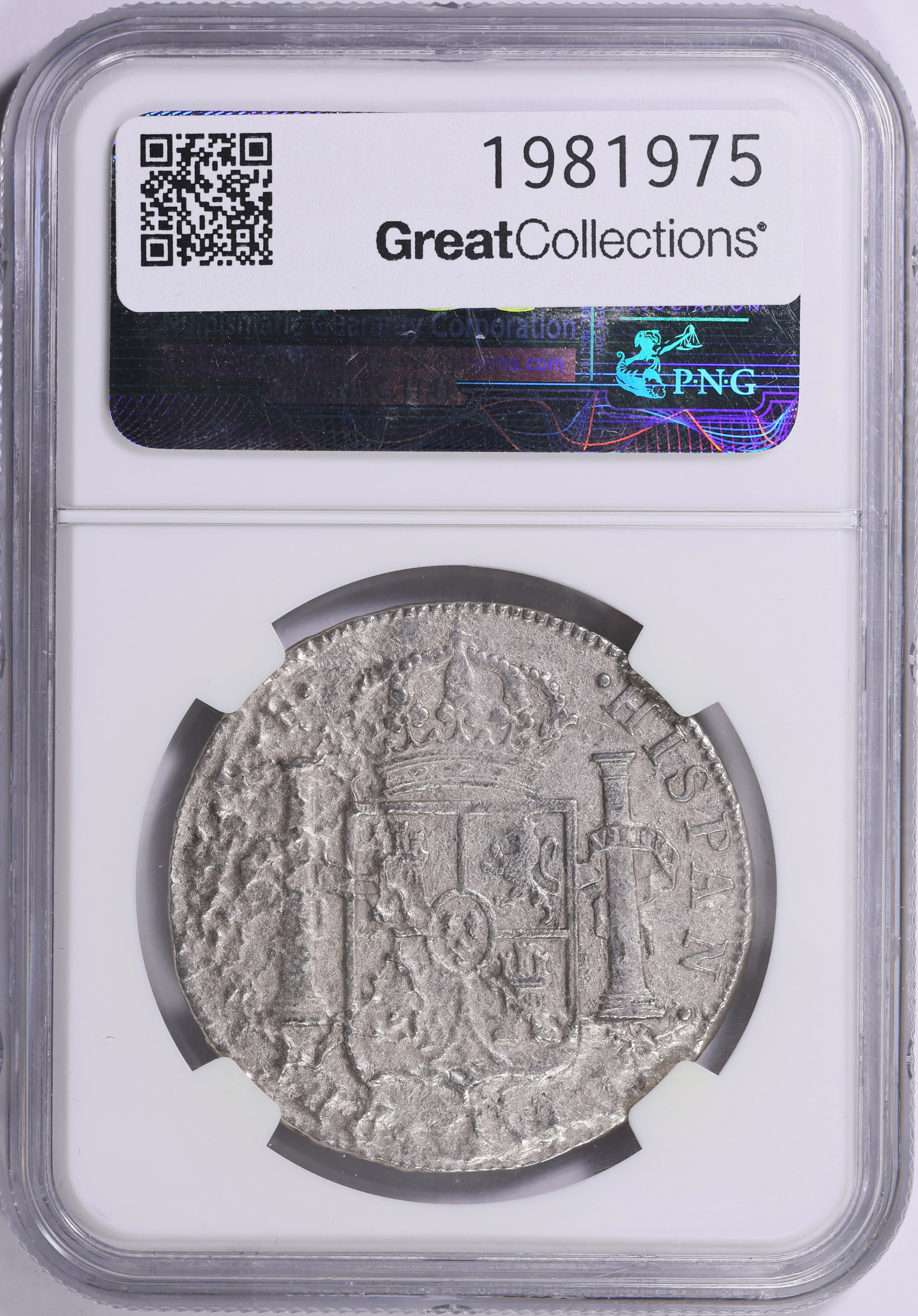 Mexico 1783-Mo FF Silver 8 Reales KM-106 NGC Genuine (El Cazador