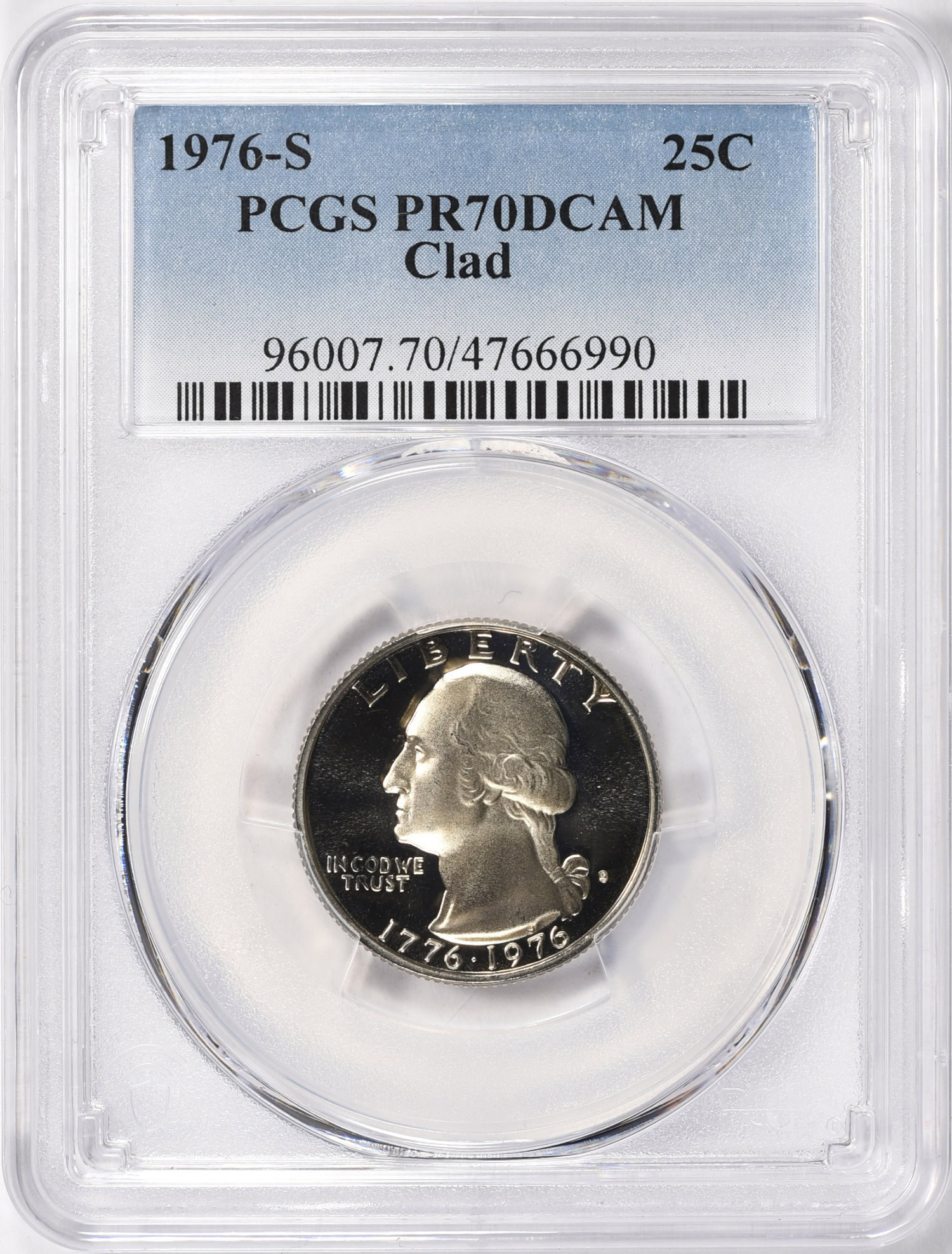 1976-S Washington Quarter Clad PCGS Proof-70 DCAM (Item 1982649