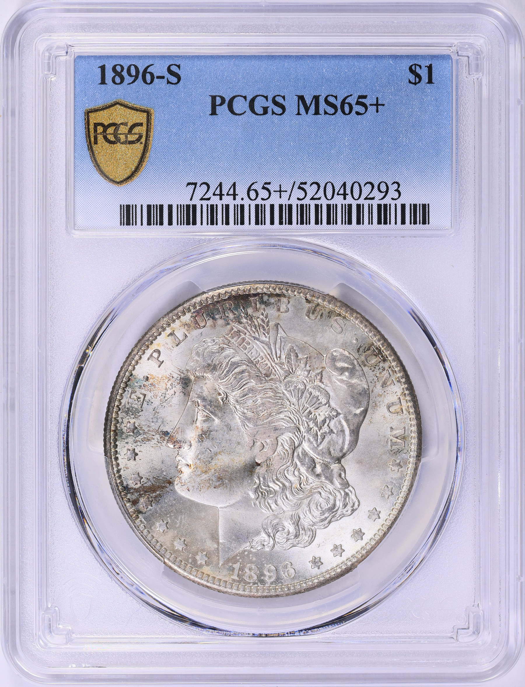 1896-S Morgan Silver Dollar PCGS MS-65+ (Toned) (Item 1983144