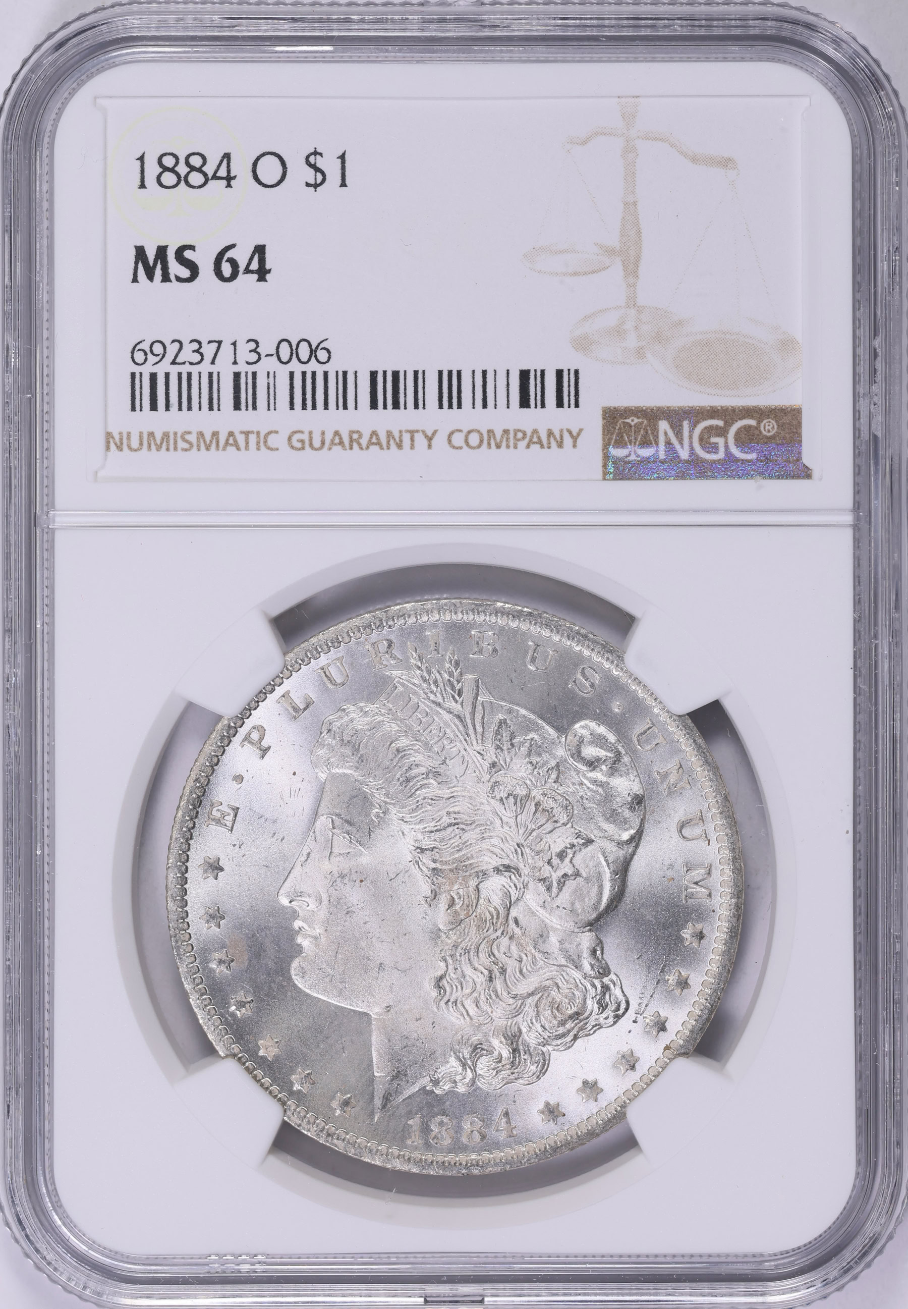 1884-O Morgan Silver Dollar NGC MS-64 (Item 1985014