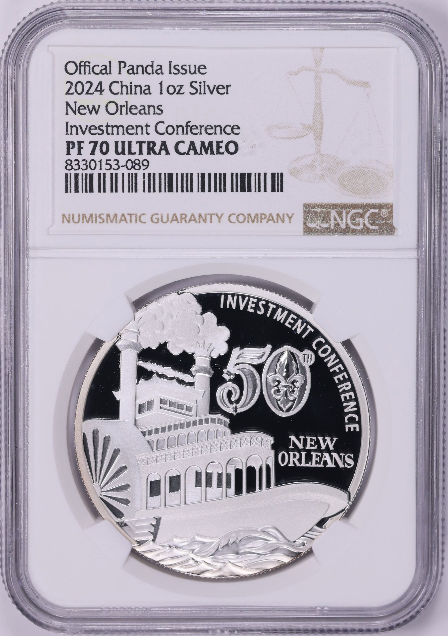 China 2024 Silver 1oz New Orleans Investment Conference Official