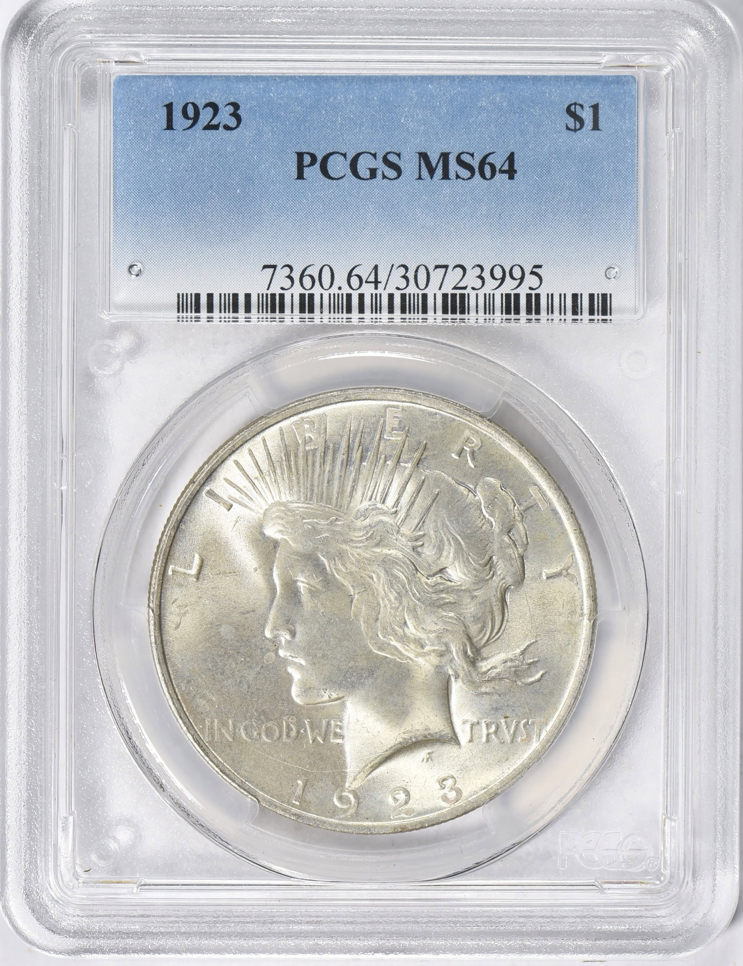 1923 Peace Silver Dollar PCGS MS-64 (Item 1986014