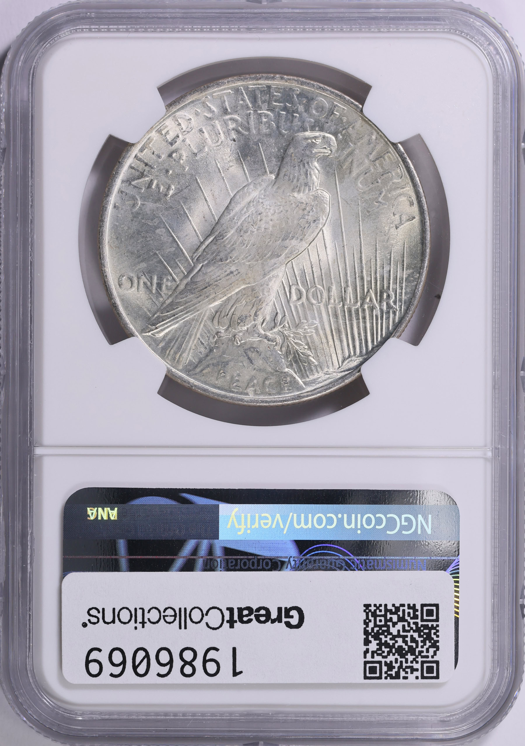 1923 Peace Silver Dollar NGC MS-64 (Item 1986069