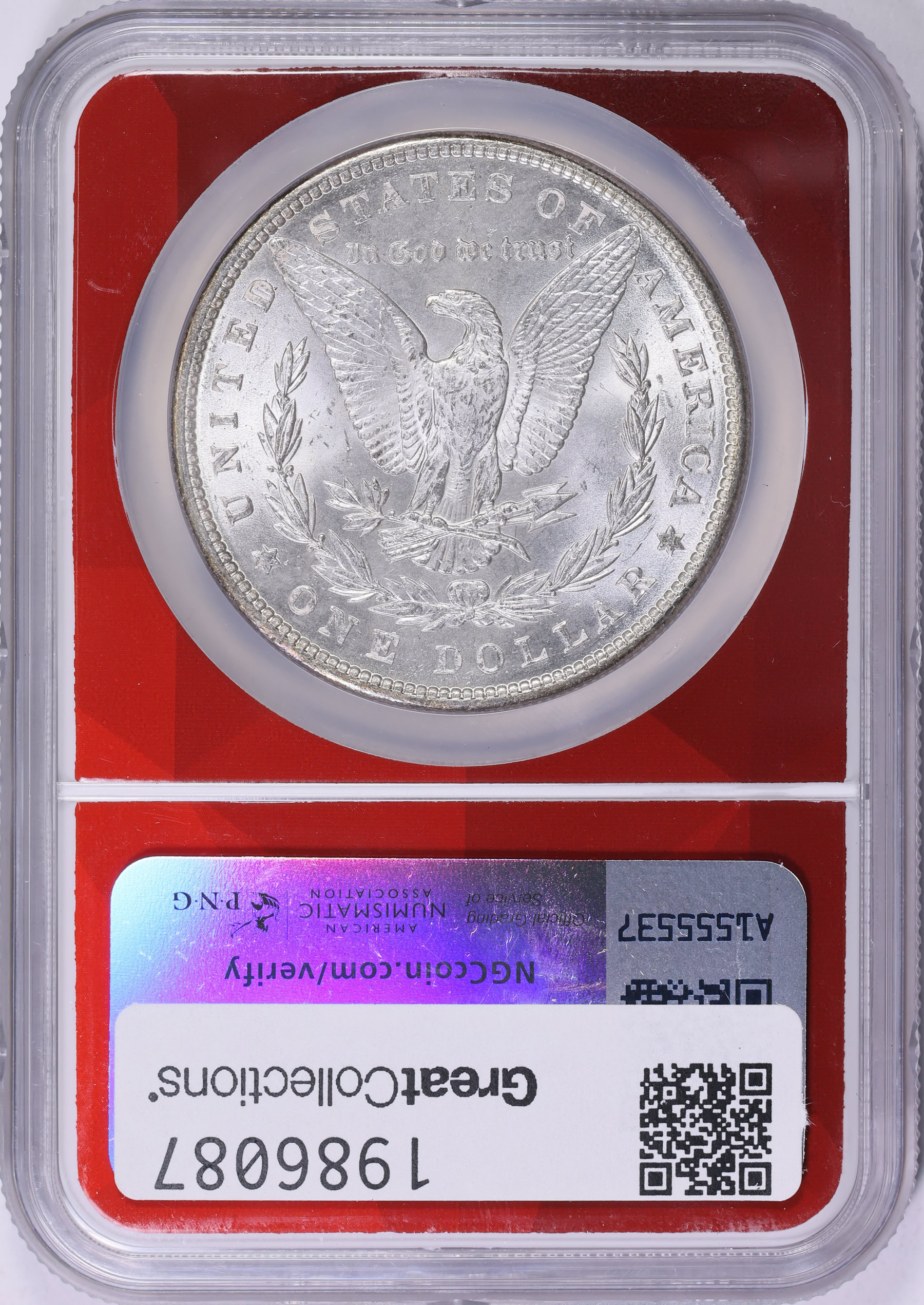 1886 Morgan Silver Dollar NGC MS-63 (EDC Red Core) (Item 1986087