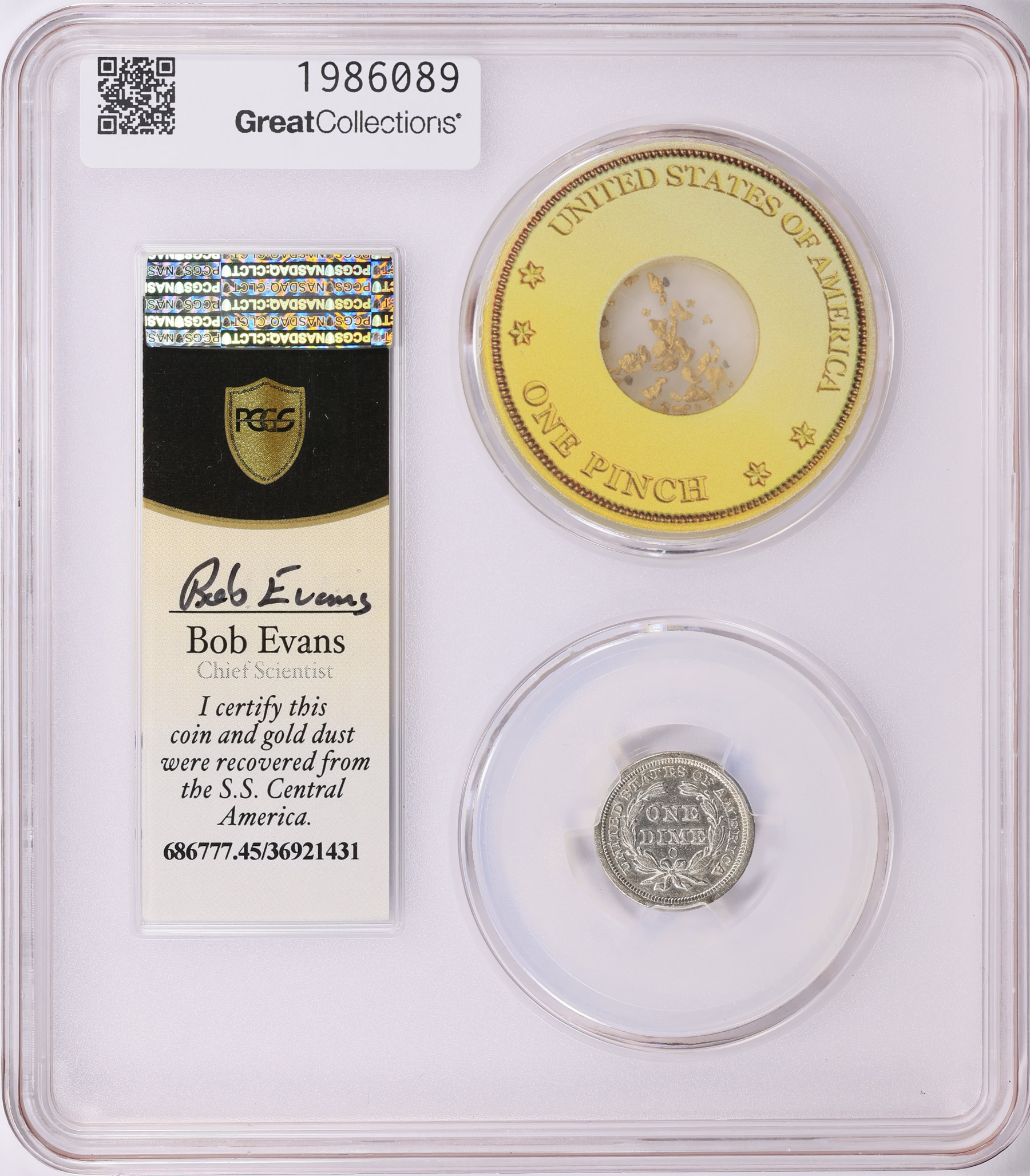 1854-O Seated Liberty Dime Arrows PCGS XF-45 (With One Pinch