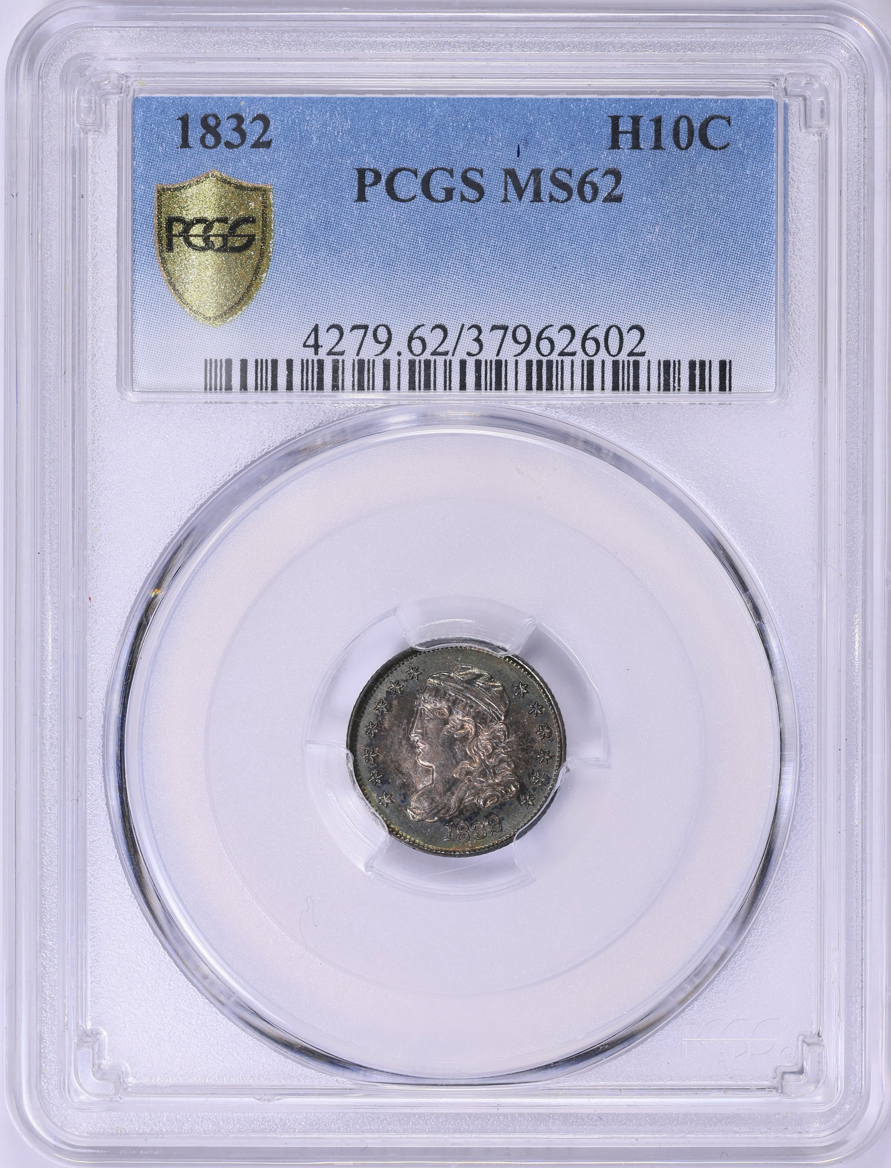 1832 Capped Bust Half Dime PCGS MS-62 (Toned) (Item 1986146