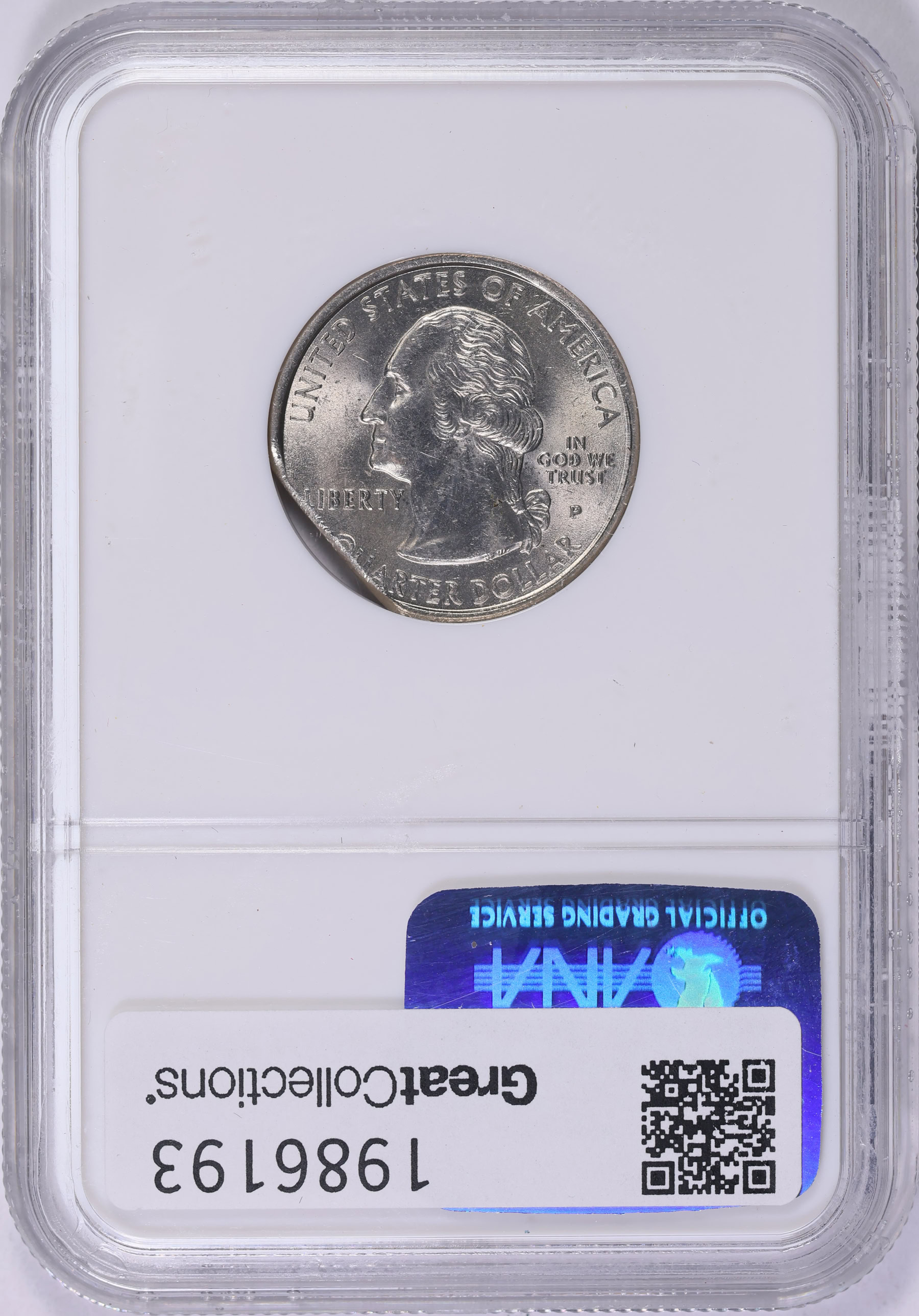Mint Error 1999-P State Quarter Pennsylvania With 5% Straight Clip