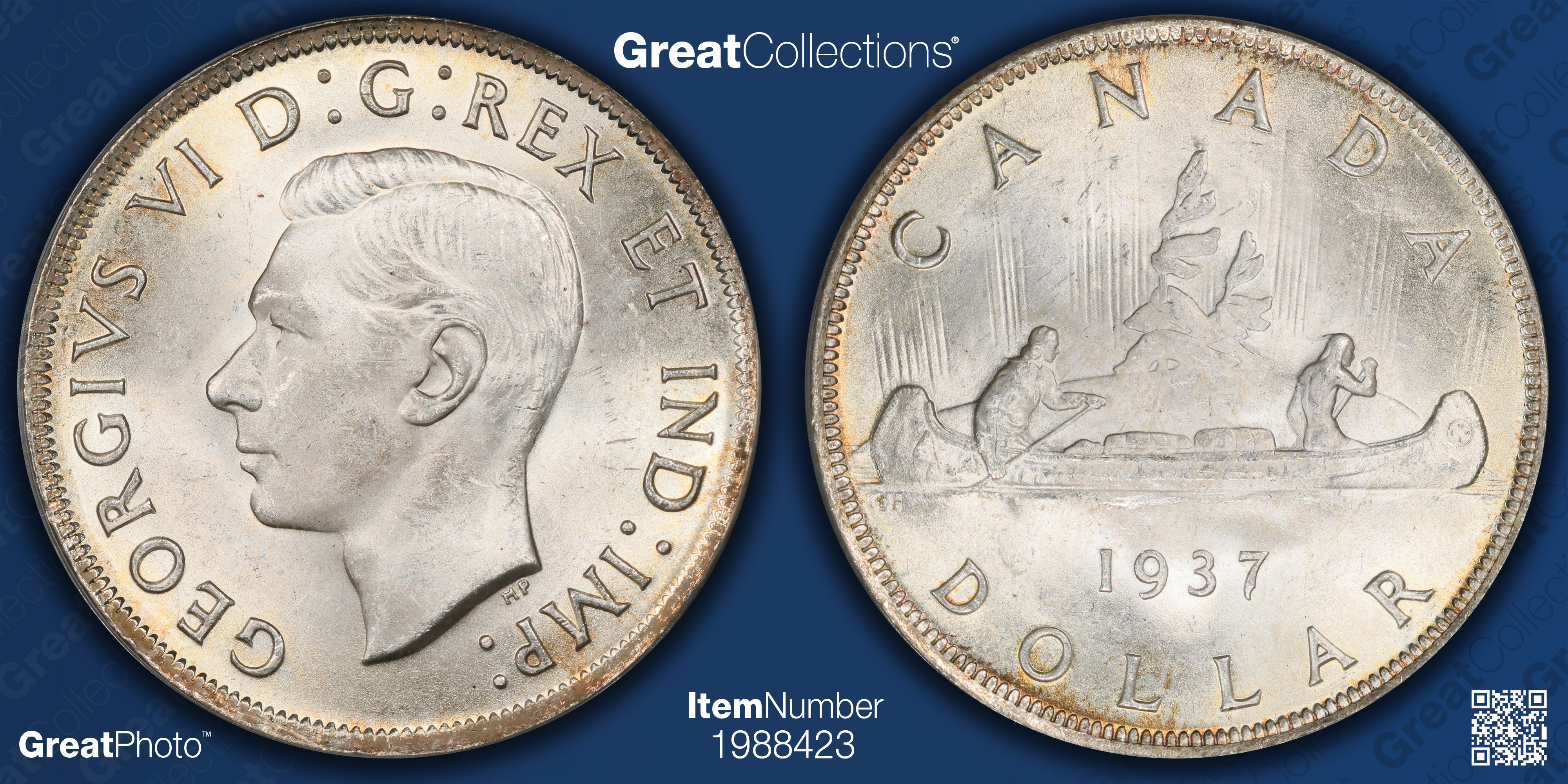 Canada 1937 Silver Dollar KM-37 PCGS MS-65 (Item 1988423 ...