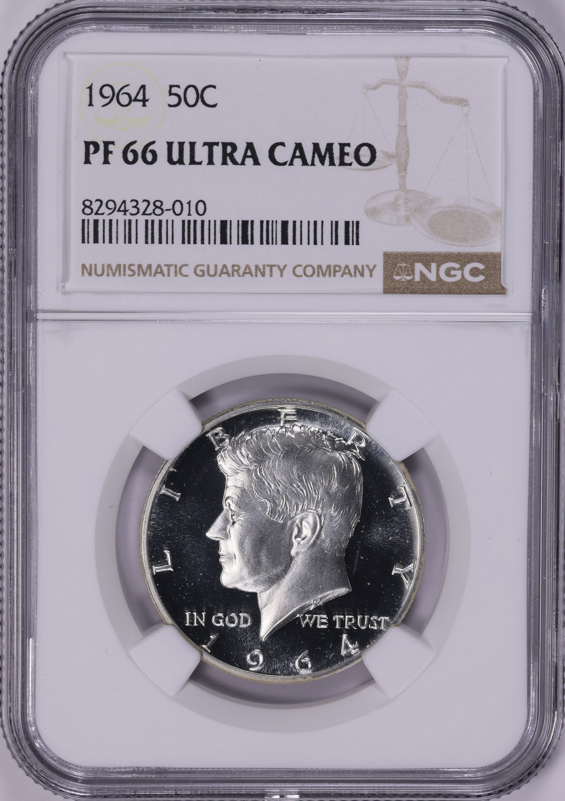 1964 Kennedy Half Dollar NGC Proof-66 UC (Item 1988448