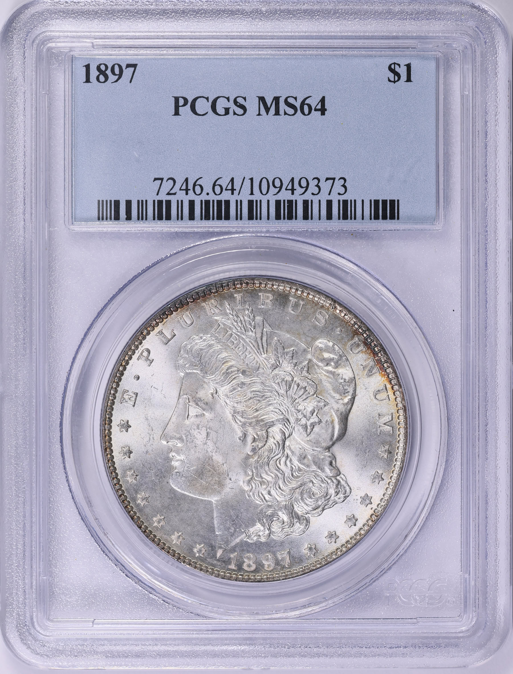 1897 Morgan Silver Dollar PCGS MS-64 (Item 1989363) | GreatCollections ...