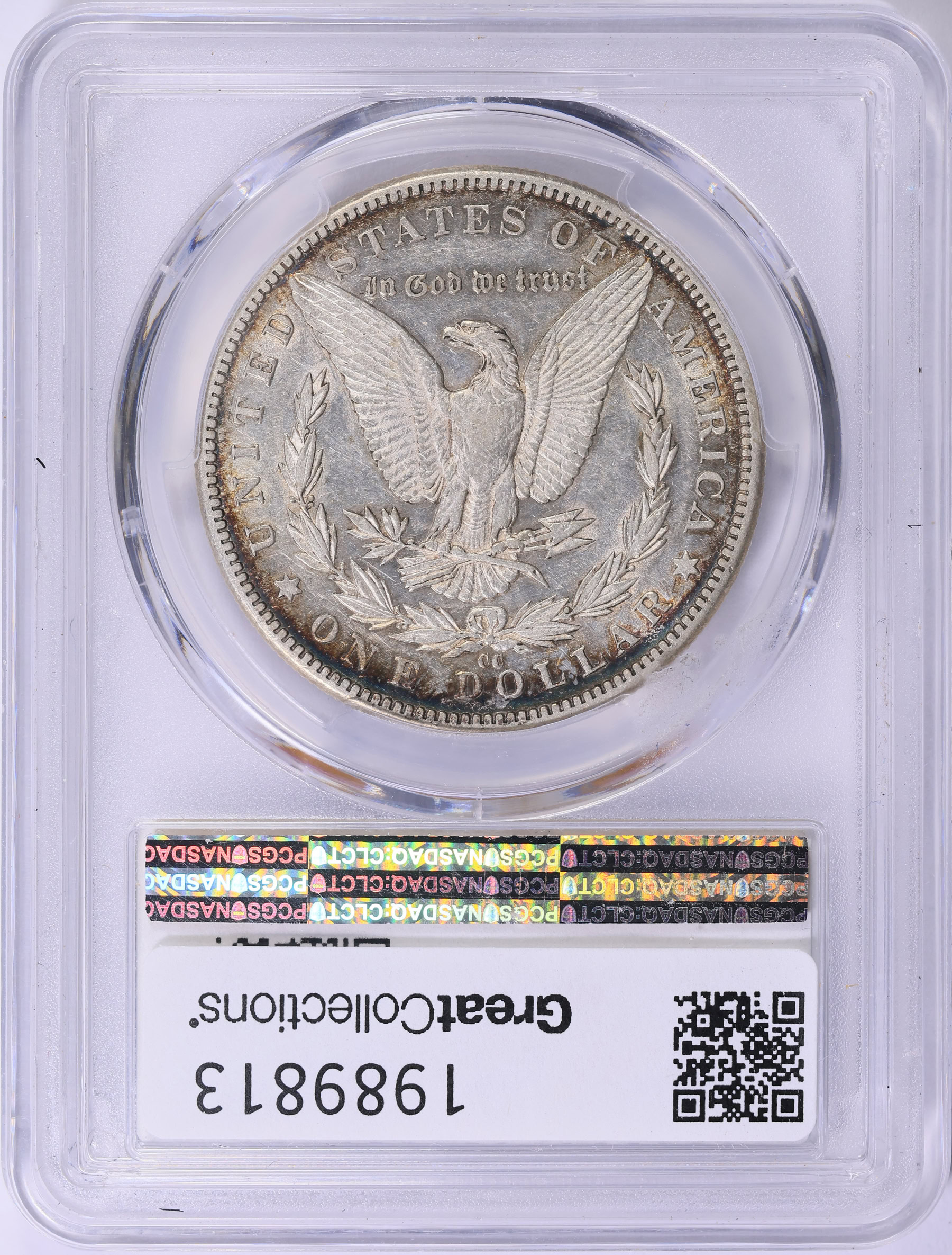 1889-CC Morgan Silver Dollar PCGS AU-50 (Toned) (Item 1989813