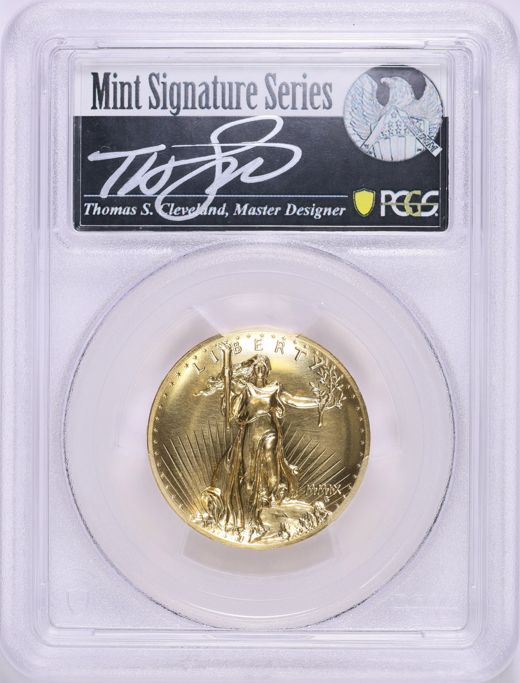 2009 MMIX Ultra High Relief $20 Gold PCGS MS-70 PL (Thomas S