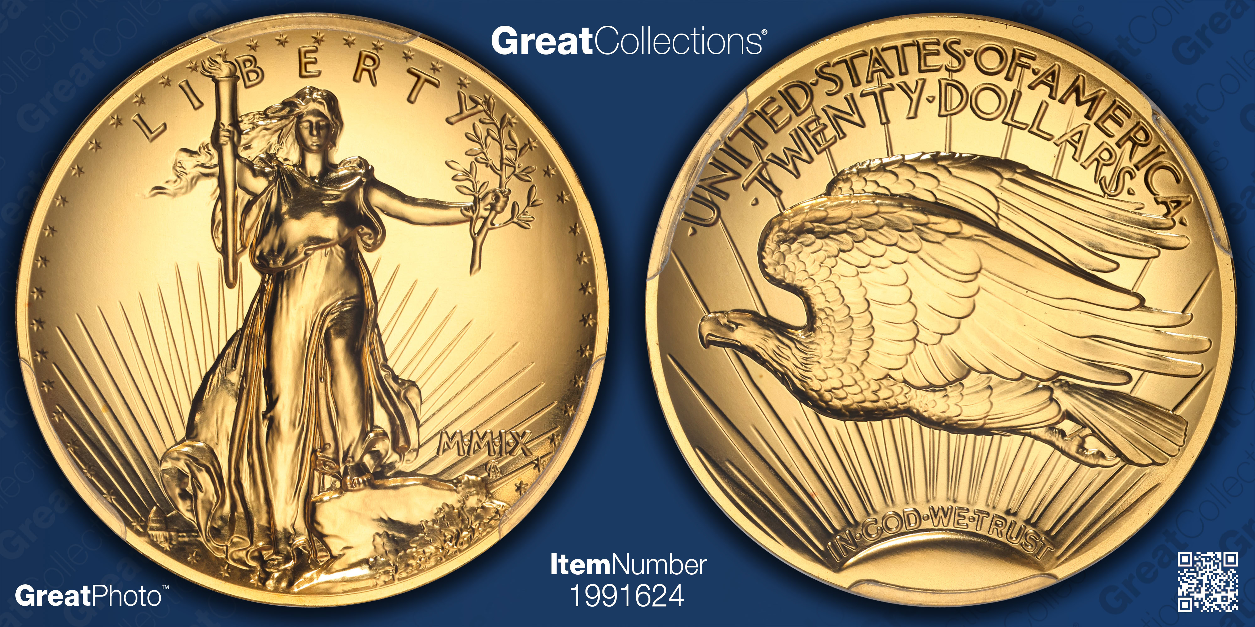 2009 MMIX Ultra High Relief $20 Gold PCGS MS-70 PL (Thomas S