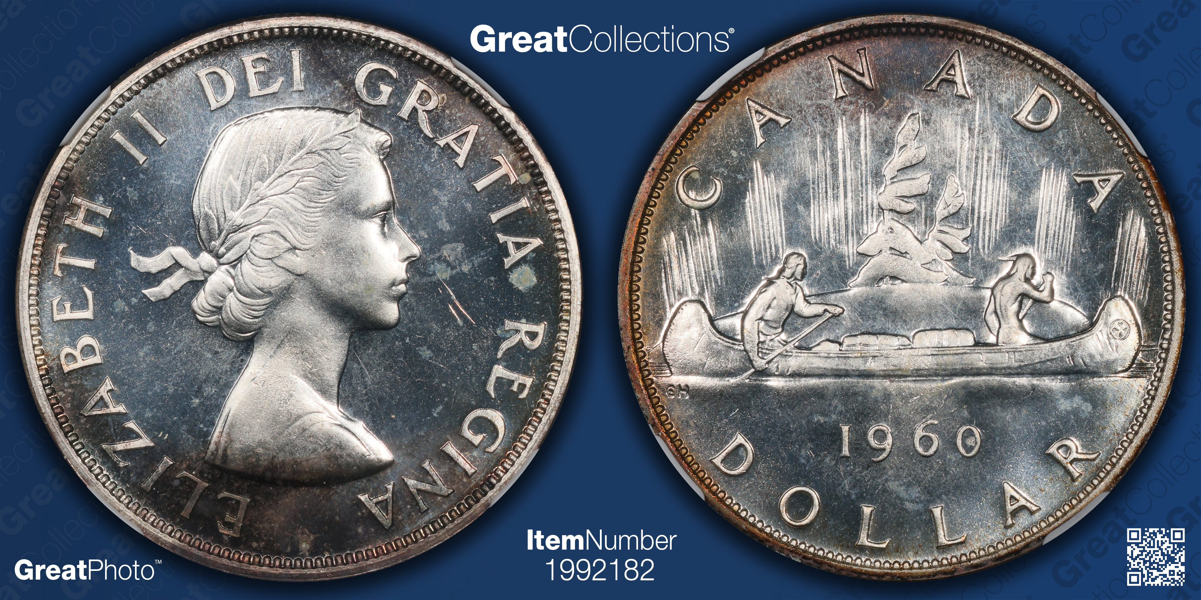 Canada 1960 Silver Dollar KM-54 NGC PL-66 (Item 1992182