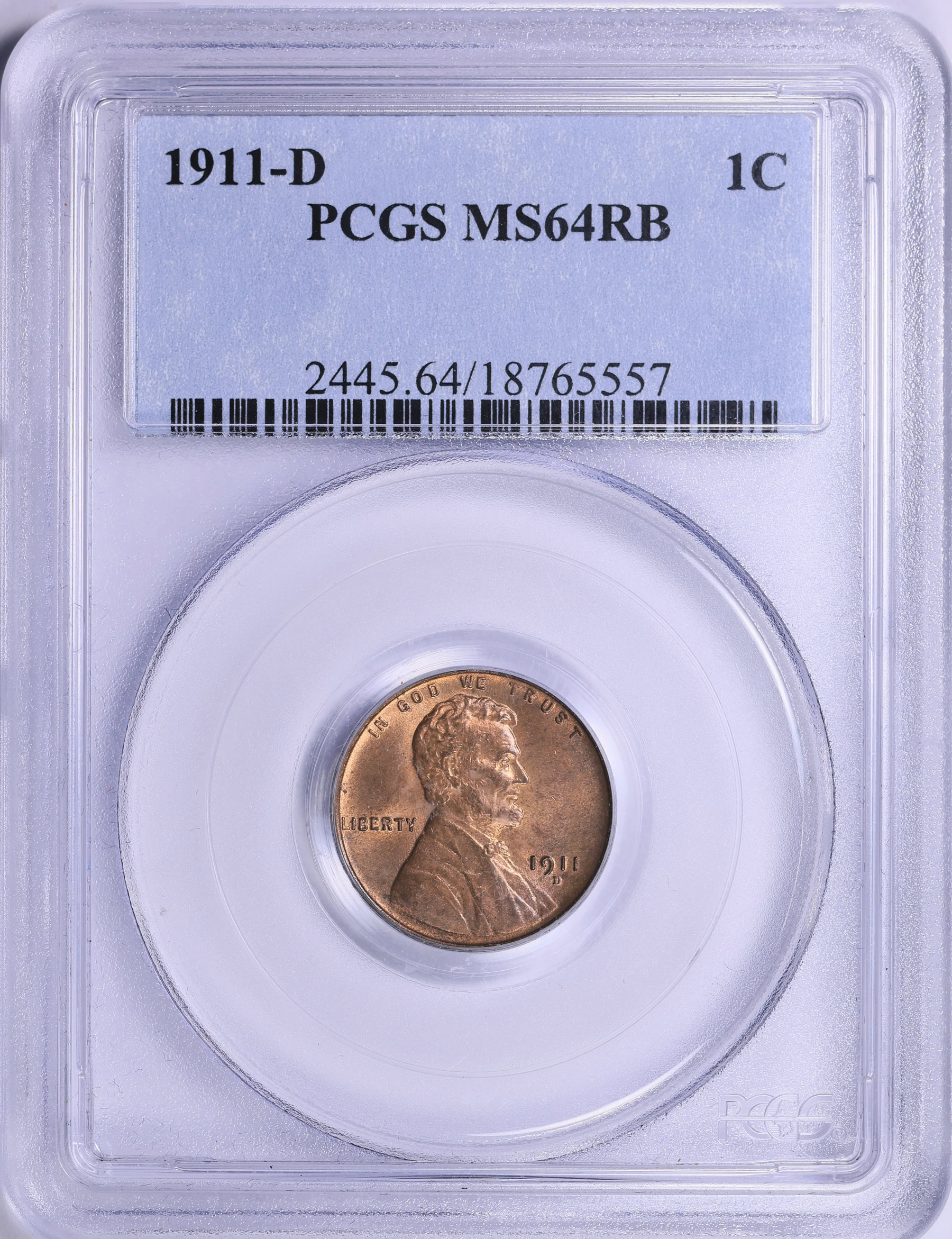 1911-D Lincoln Cent PCGS MS-64 RB (Item 1994339