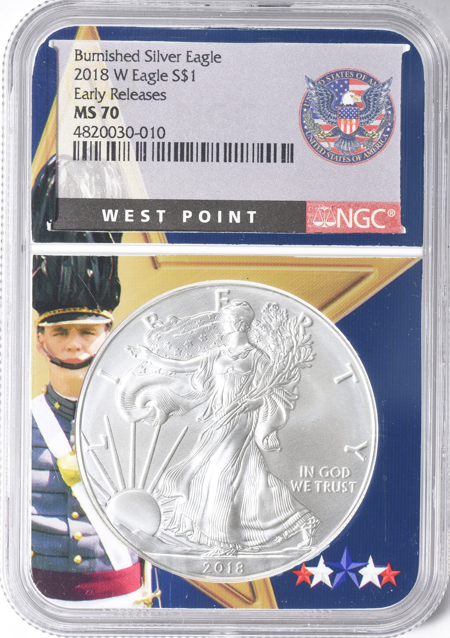 レグニツァ-ブジェク公国 1クロイツァー NGC MS鑑定 銀貨  2018-W $1 Silver Eagle Burnished Early Releases NGC MS-70 (West