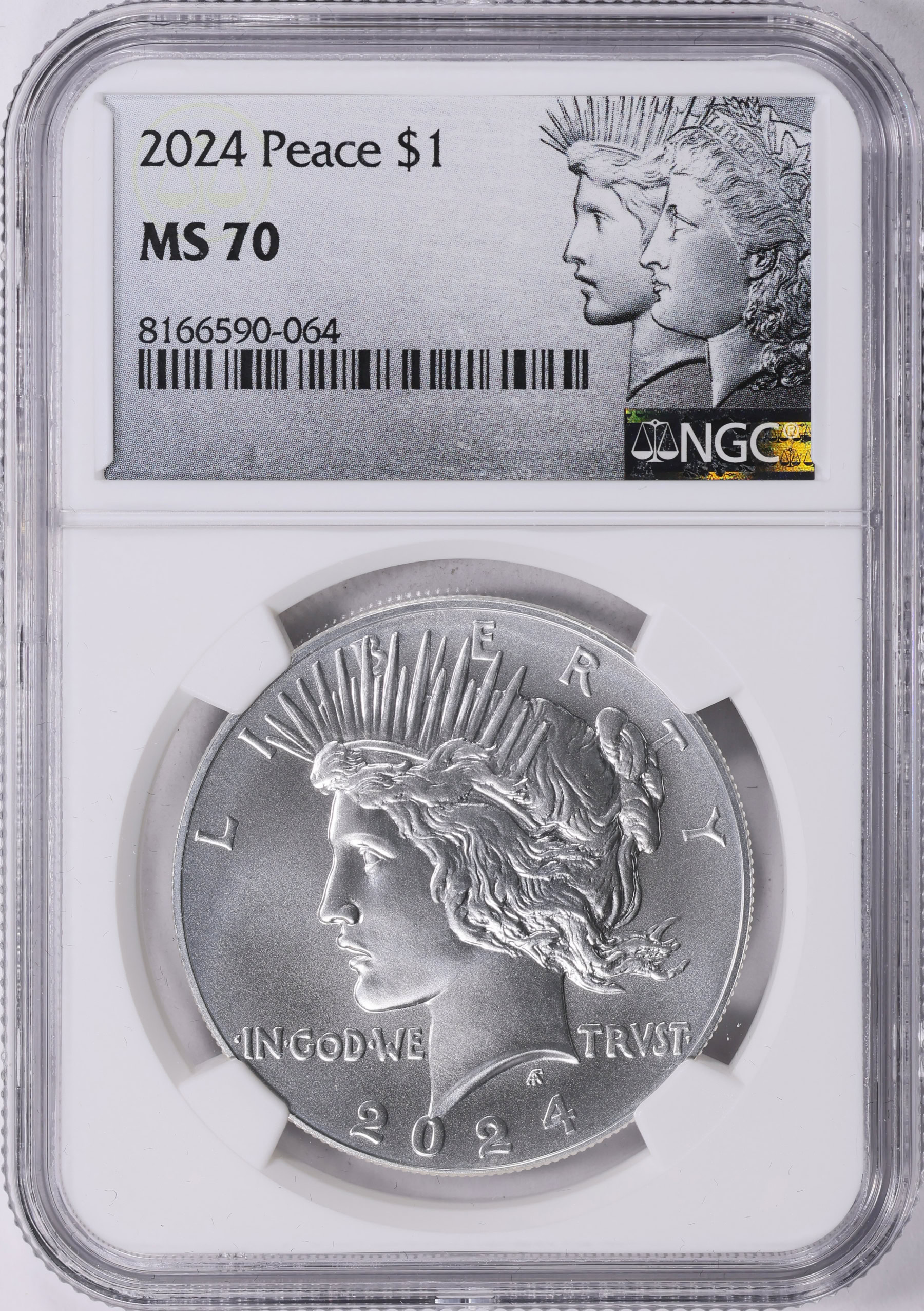 2024 Peace Silver Dollar NGC MS-70 | NGC Cert #8166590-064