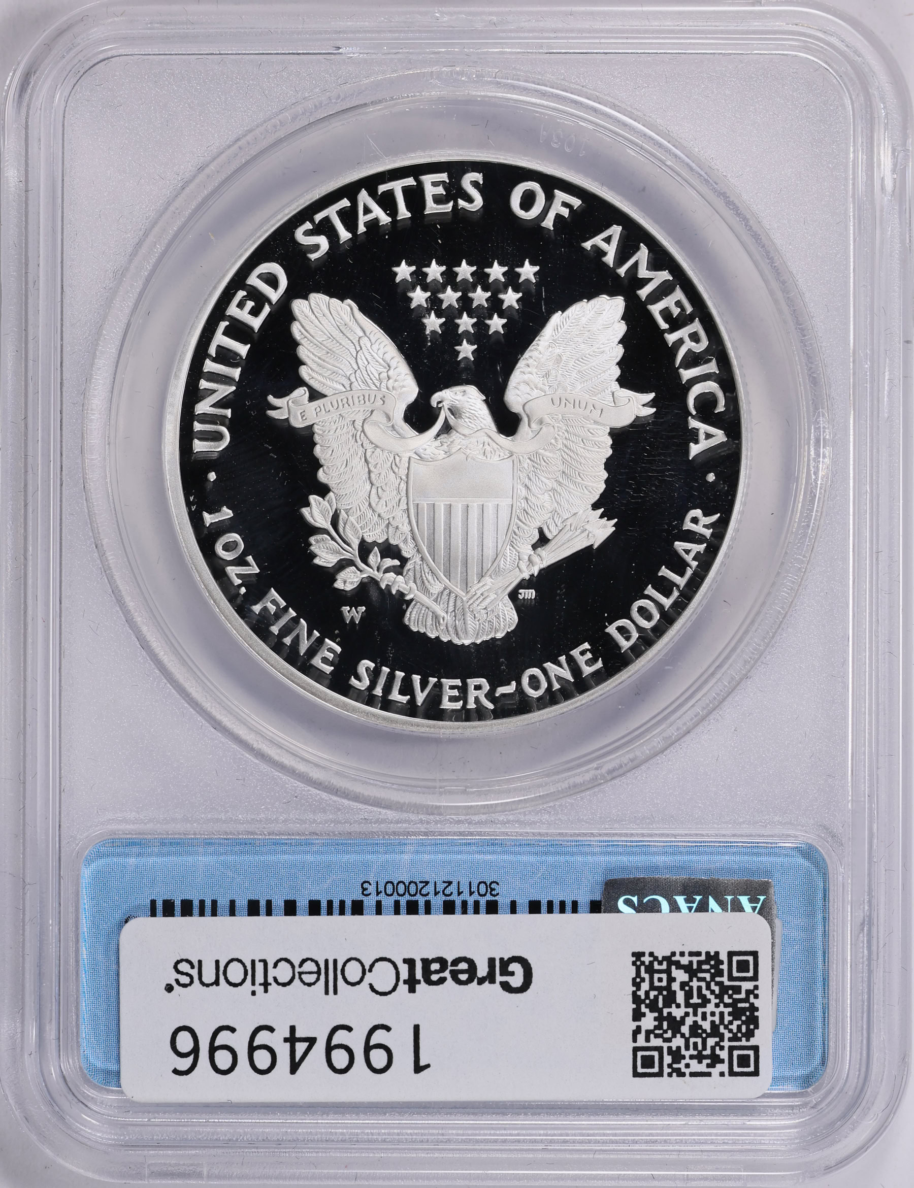 2005-W $1 Silver Eagle ANACS Proof-70 DCAM (Item 1994996