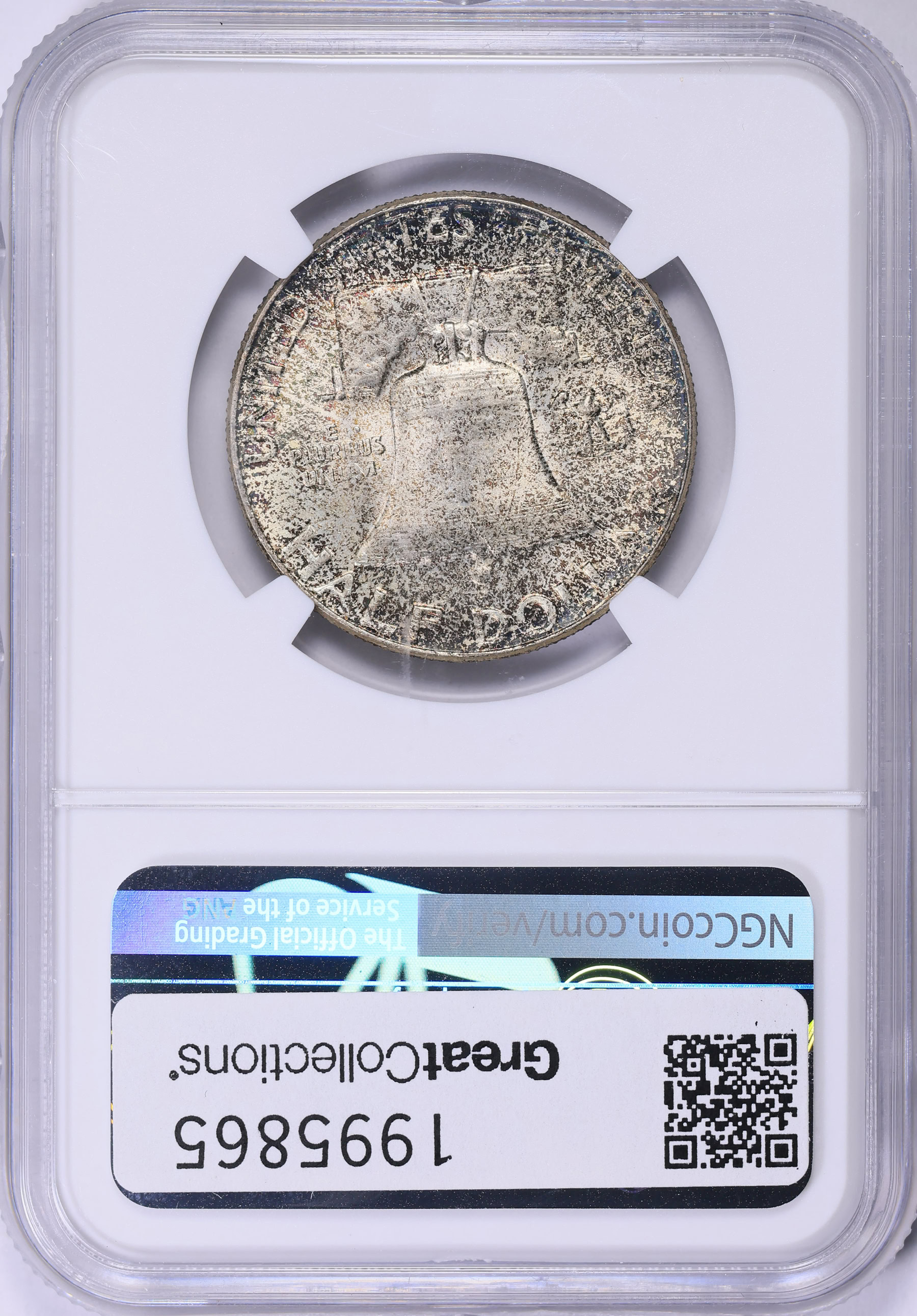 1955 Franklin Half Dollar Bugs Bunny FS-401 NGC MS-66 FBL (Toned