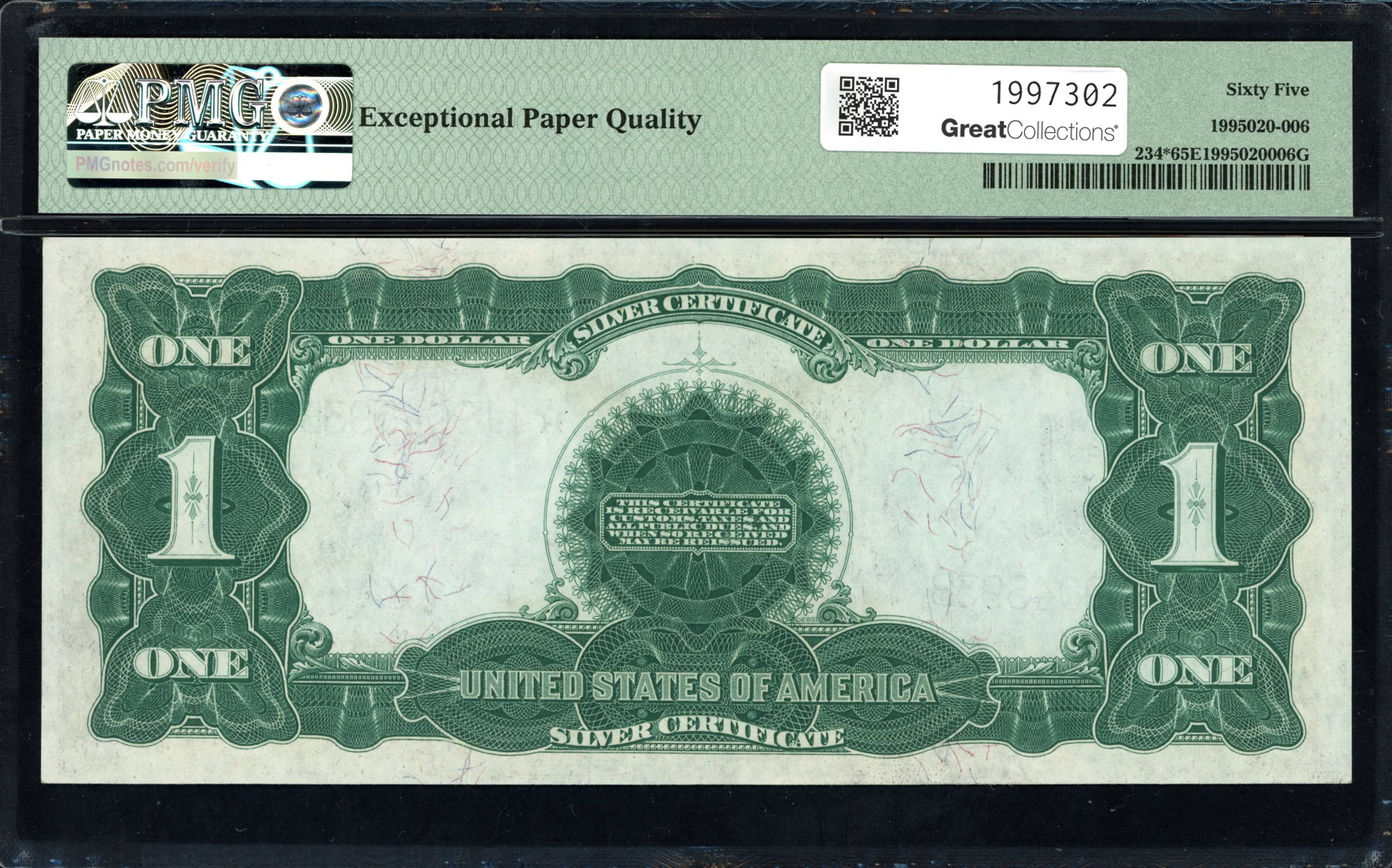 Fr. 234* 1899 $1 Silver Certificate Star Note Elliott / Burke PMG Gem ...